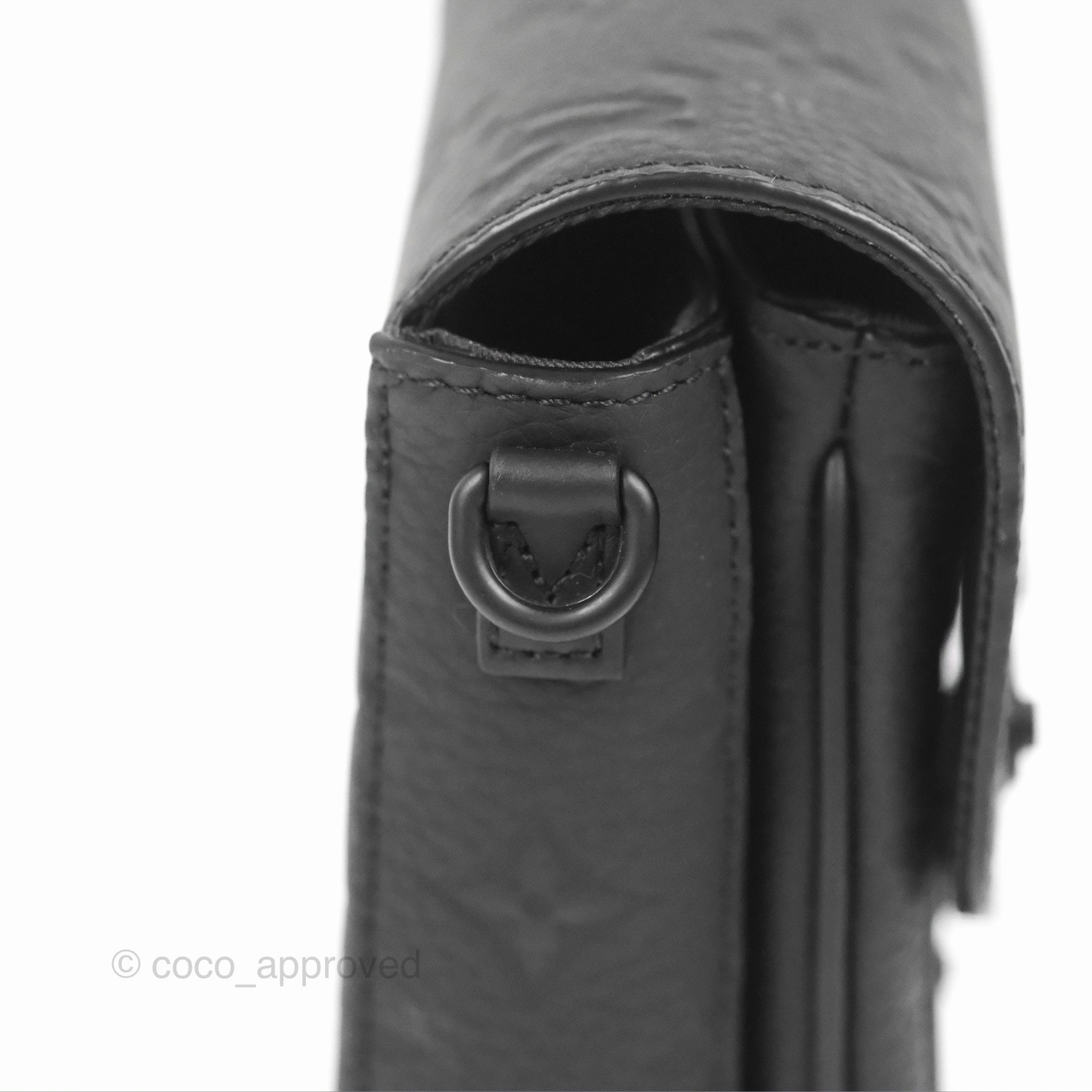 Louis Vuitton S-Lock Vertical Wearable Wallet Monogram Black