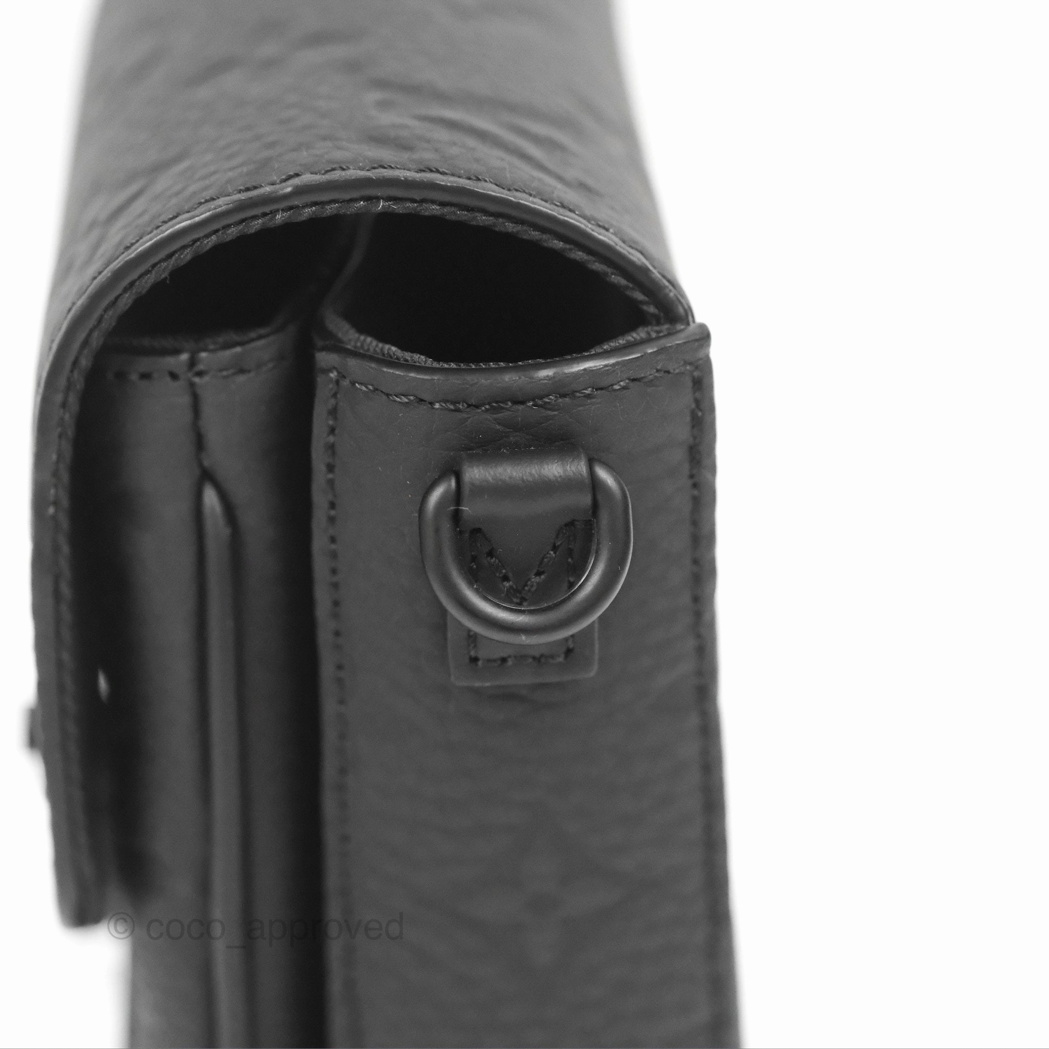 Louis Vuitton S-Lock Vertical Wearable Wallet Monogram Black