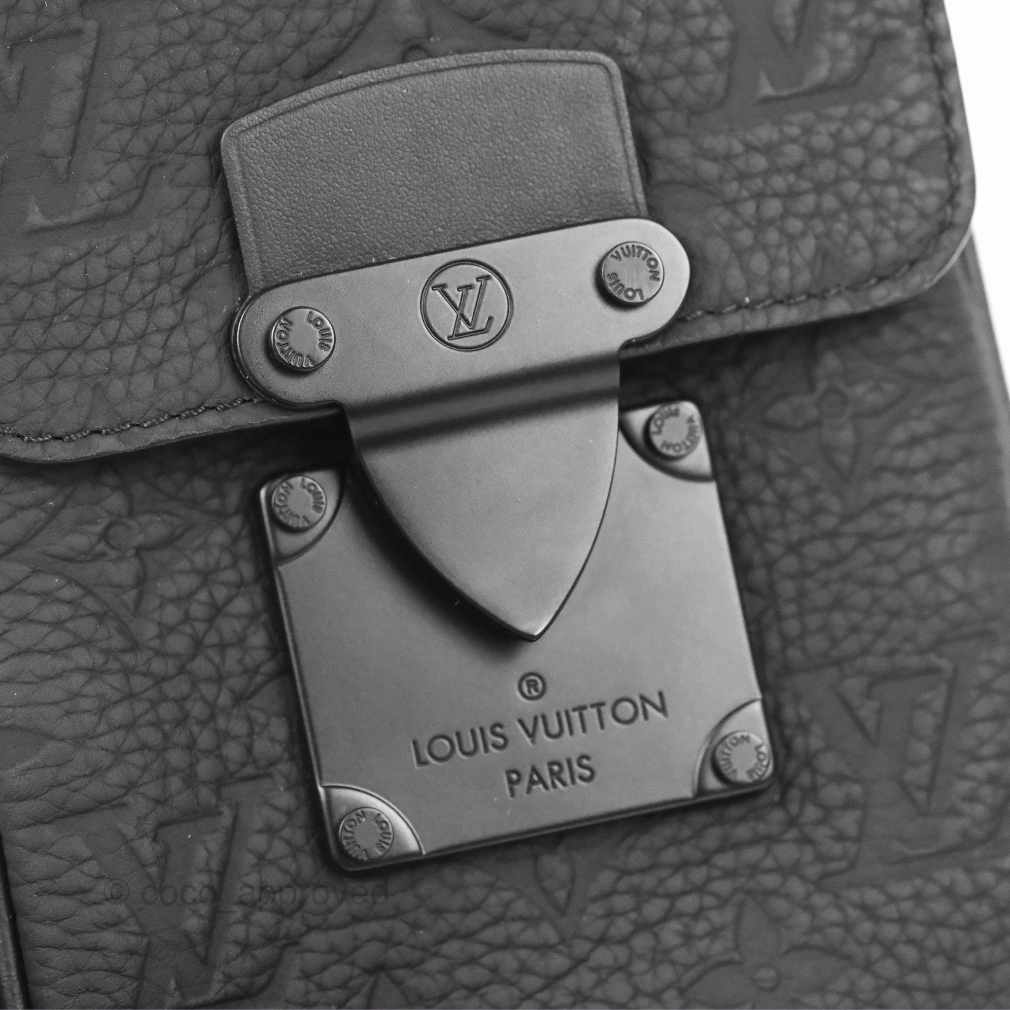 Louis Vuitton S-Lock Vertical Wearable Wallet Monogram Black