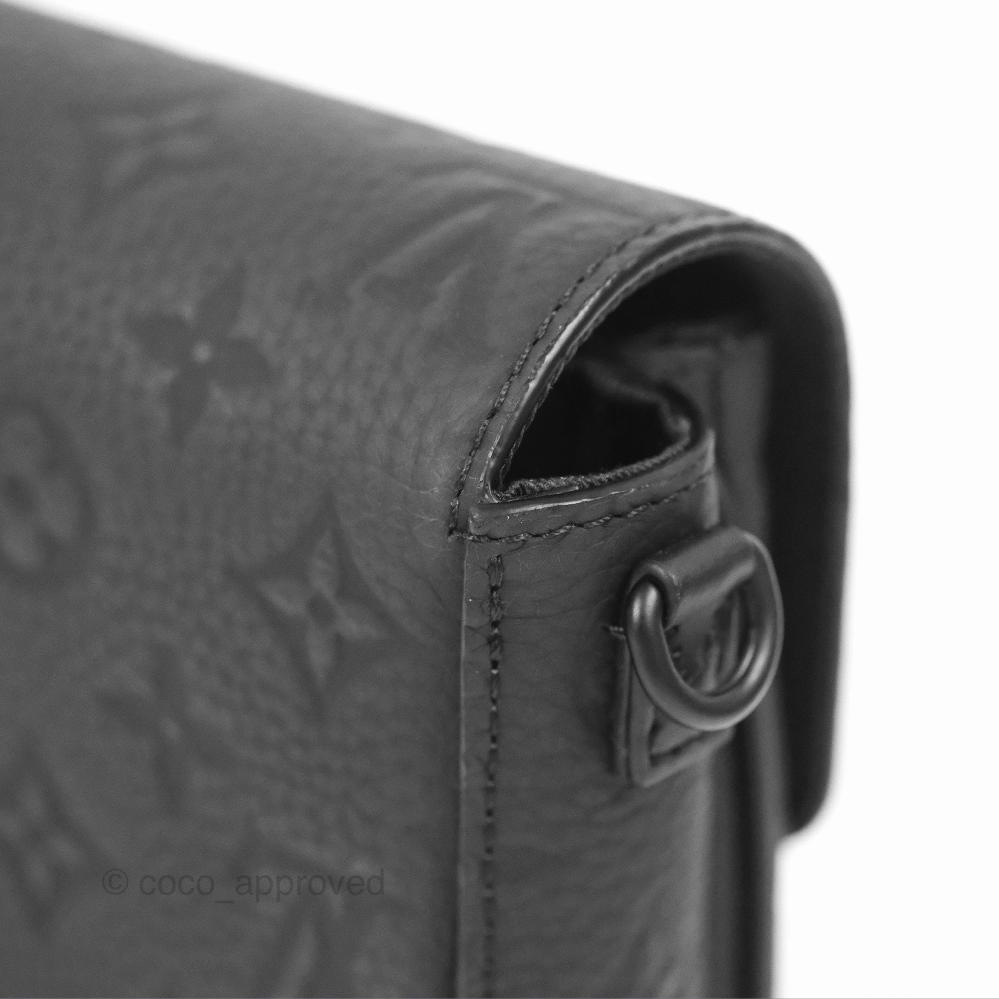 Louis Vuitton S-Lock Vertical Wearable Wallet Monogram Black