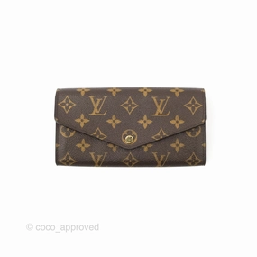 Louis Vuitton Sarah Wallet Coquelicot Red Monogram Canvas