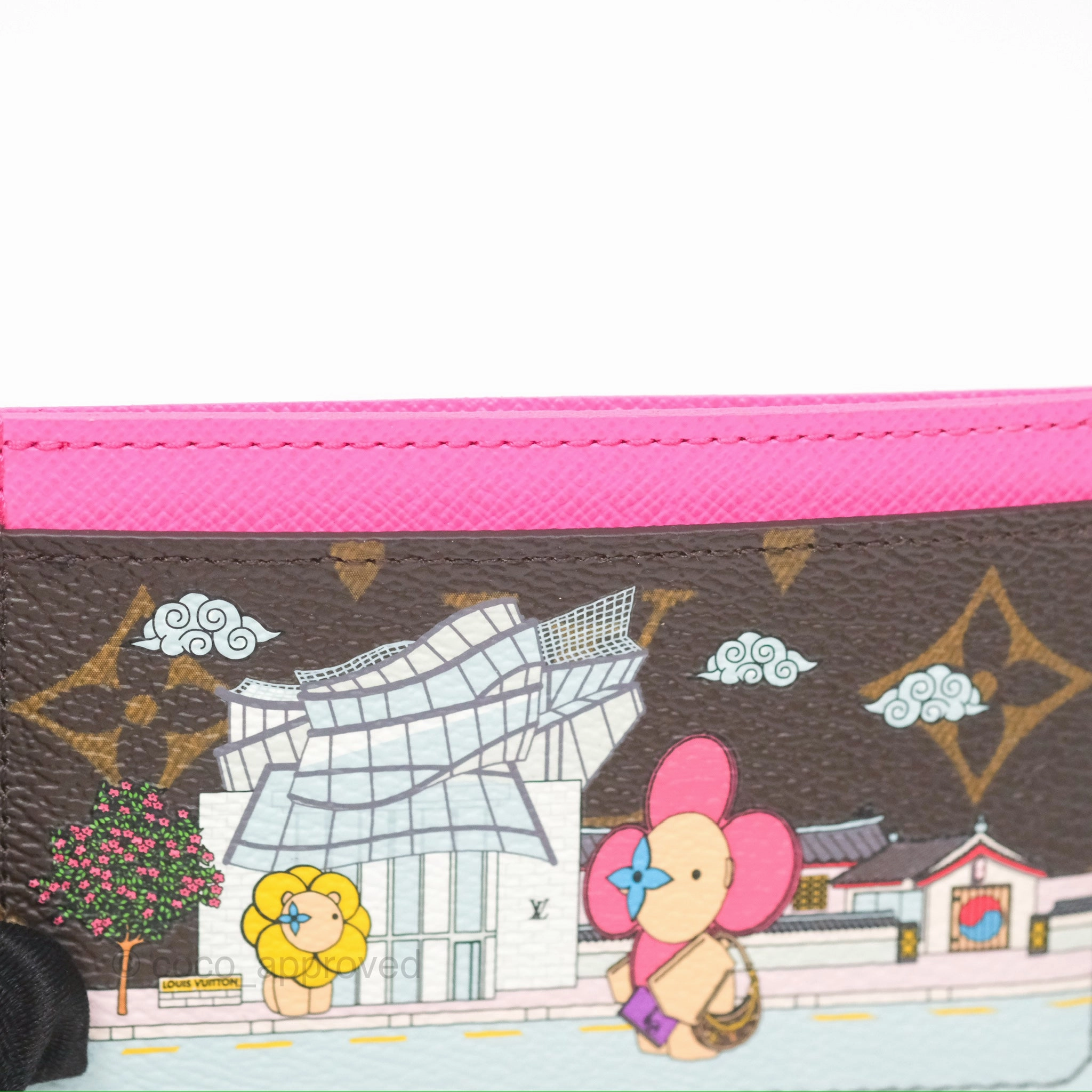 Louis Vuitton Seoul Mascot Card Holder Monogram Canvas