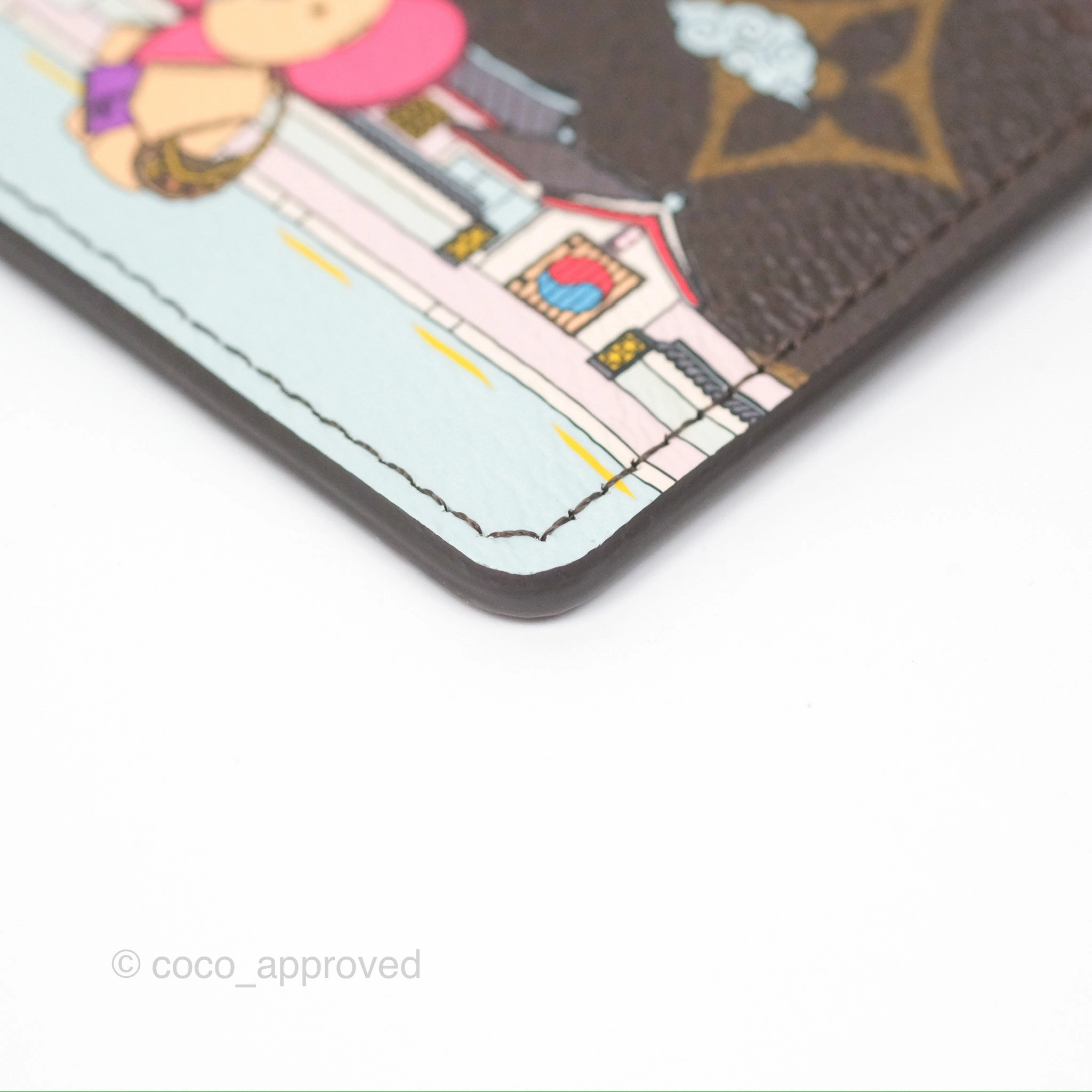 Louis Vuitton Seoul Mascot Card Holder Monogram Canvas