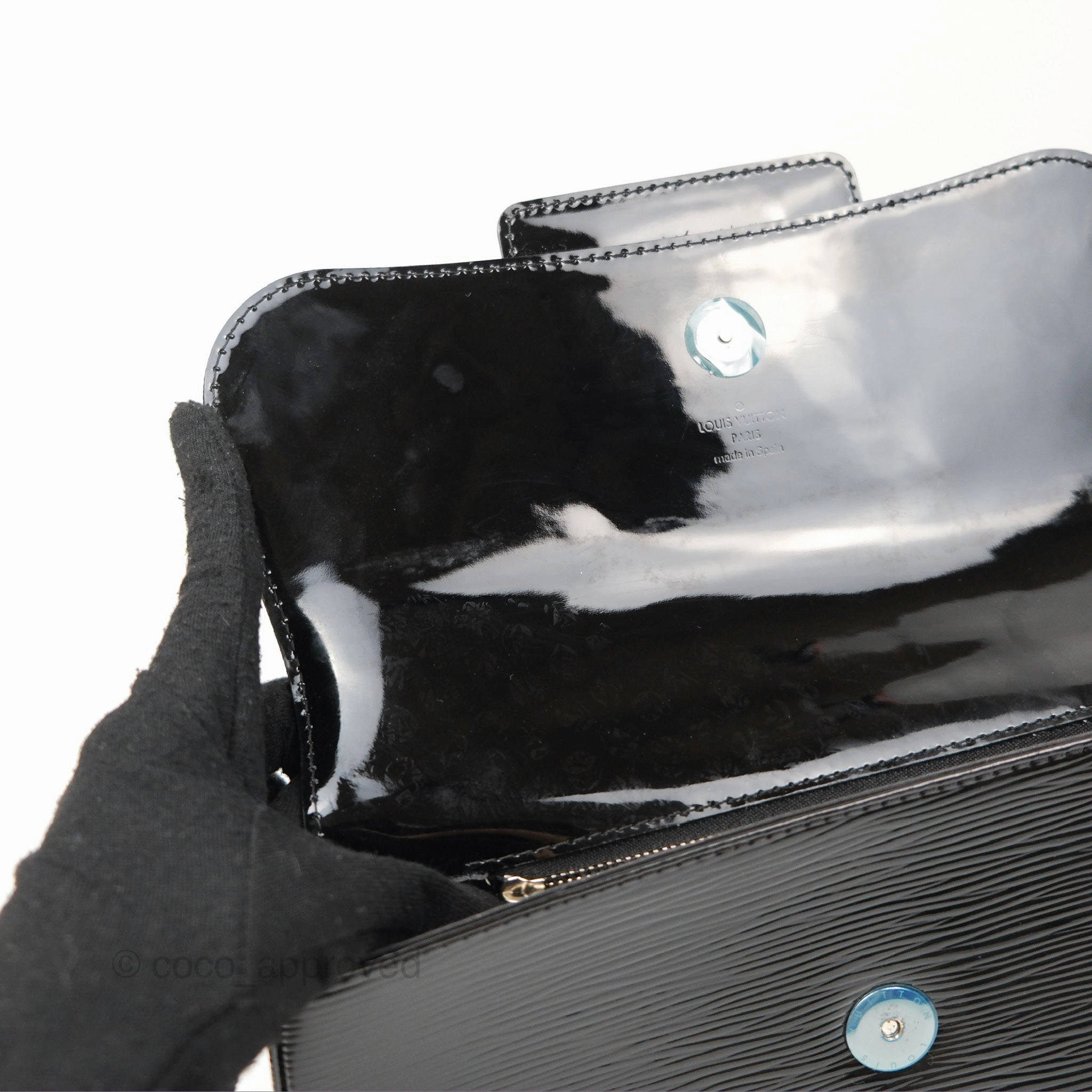 Louis Vuitton Sobe Clutch Black Electric Epi
