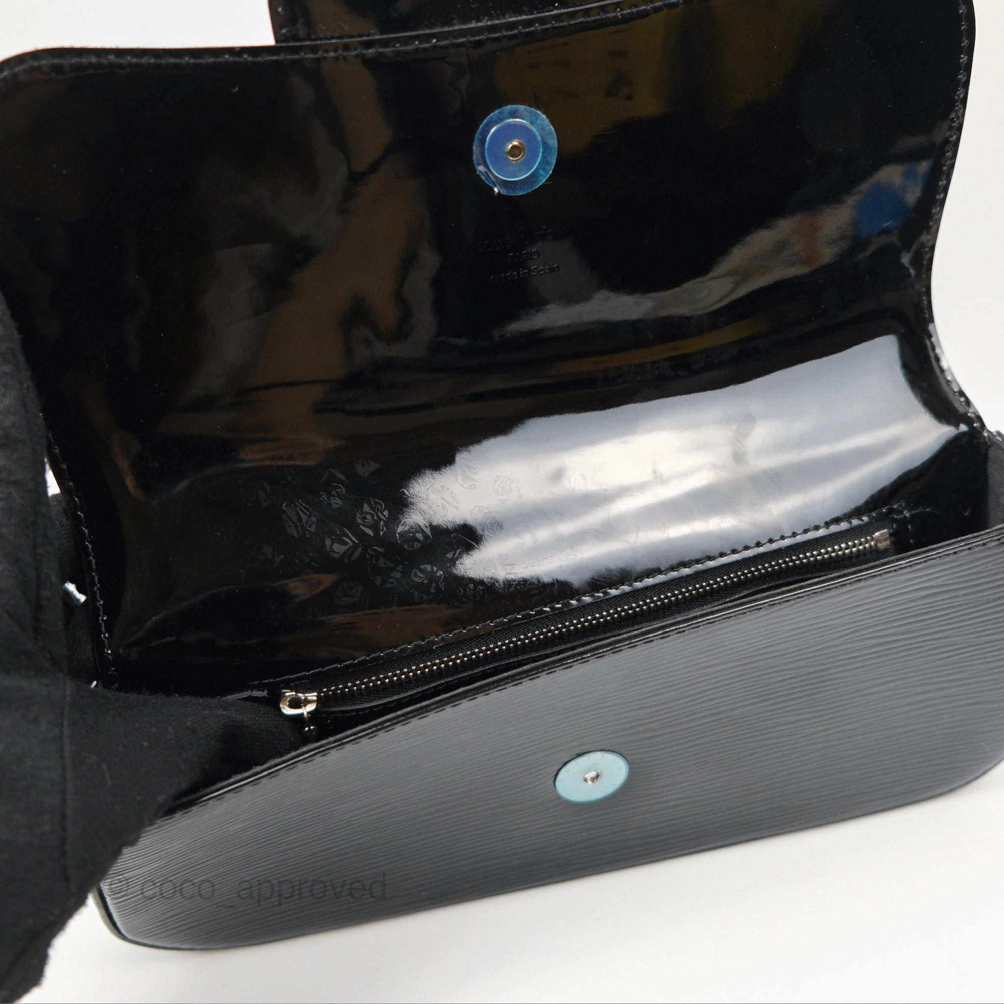 Louis Vuitton Sobe Clutch Black Electric Epi