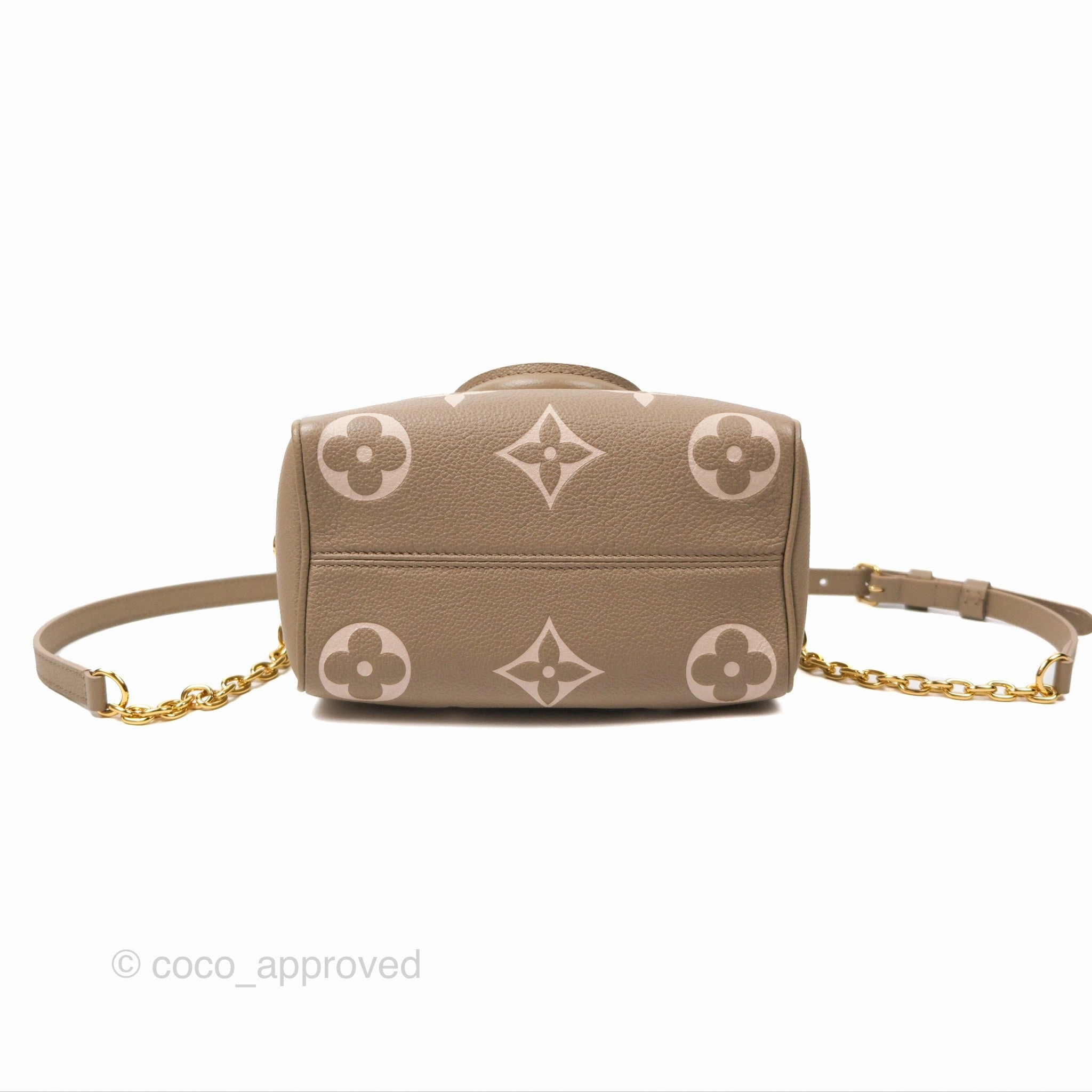 Louis Vuitton Speedy Bandoulire 20 Monogram Empreinte Tourterelle/Cream