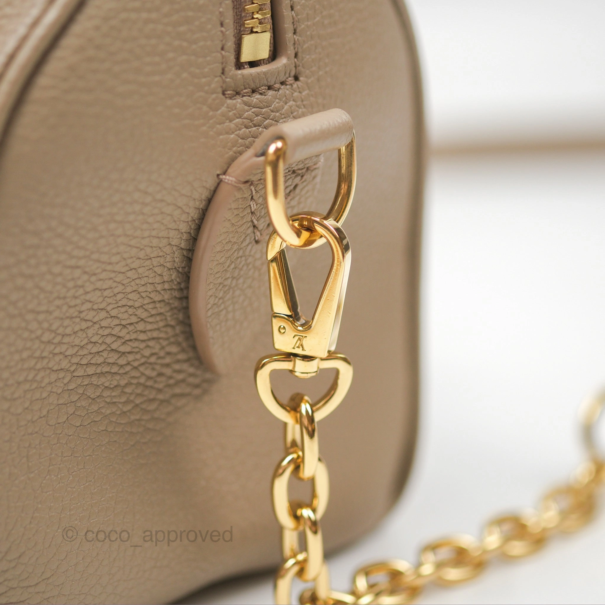 Louis Vuitton Speedy Bandoulire 20 Monogram Empreinte Tourterelle/Cream