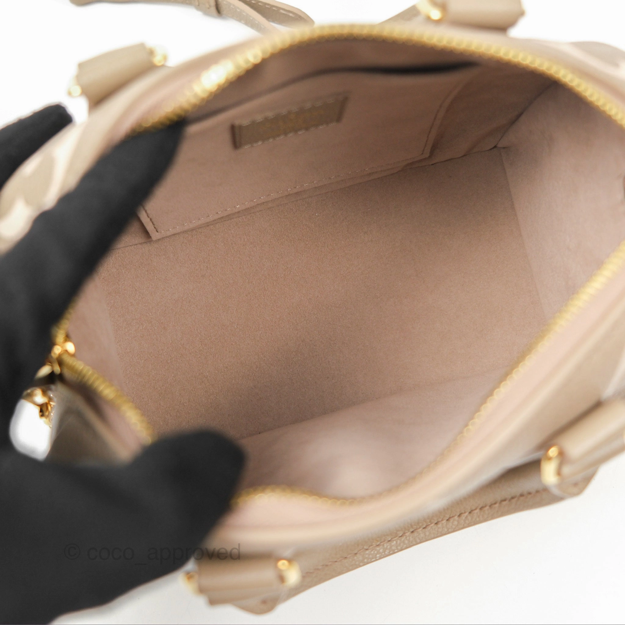 Louis Vuitton Speedy Bandoulire 20 Monogram Empreinte Tourterelle/Cream