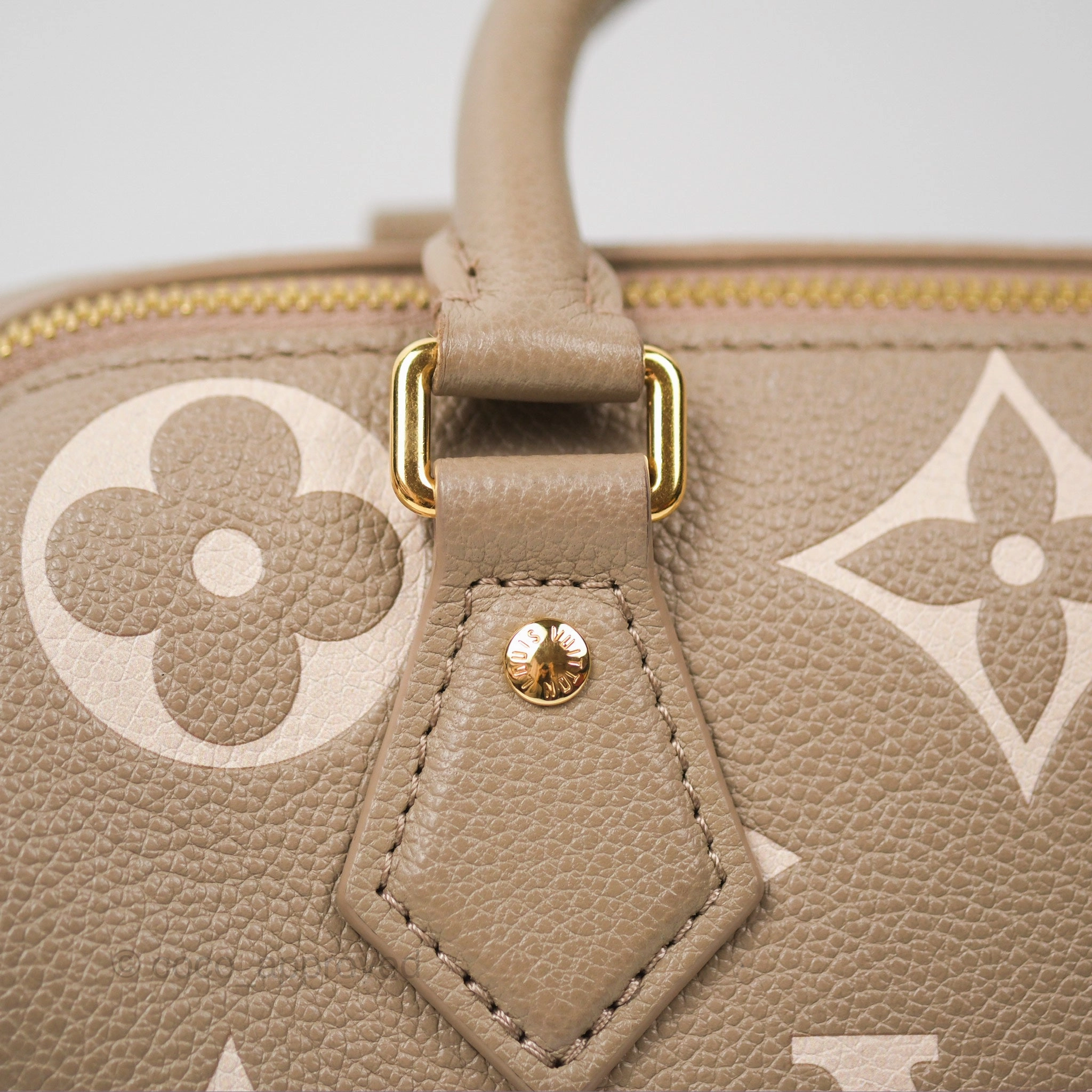 Louis Vuitton Speedy Bandoulire 20 Monogram Empreinte Tourterelle/Cream