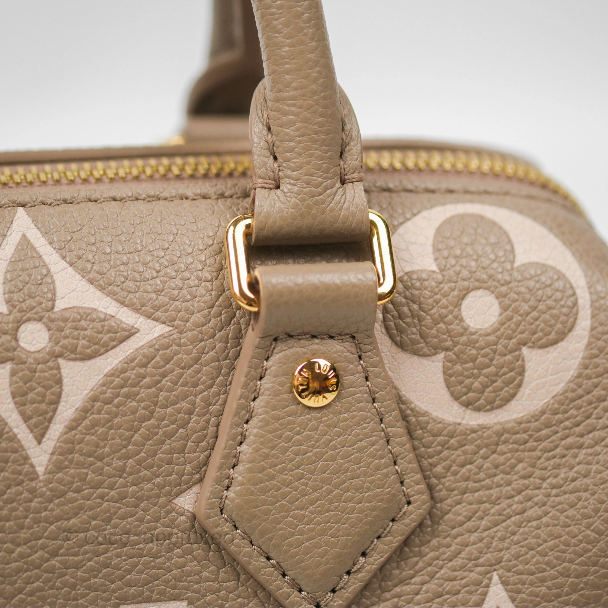 Louis Vuitton Speedy Bandoulire 20 Monogram Empreinte Tourterelle/Cream