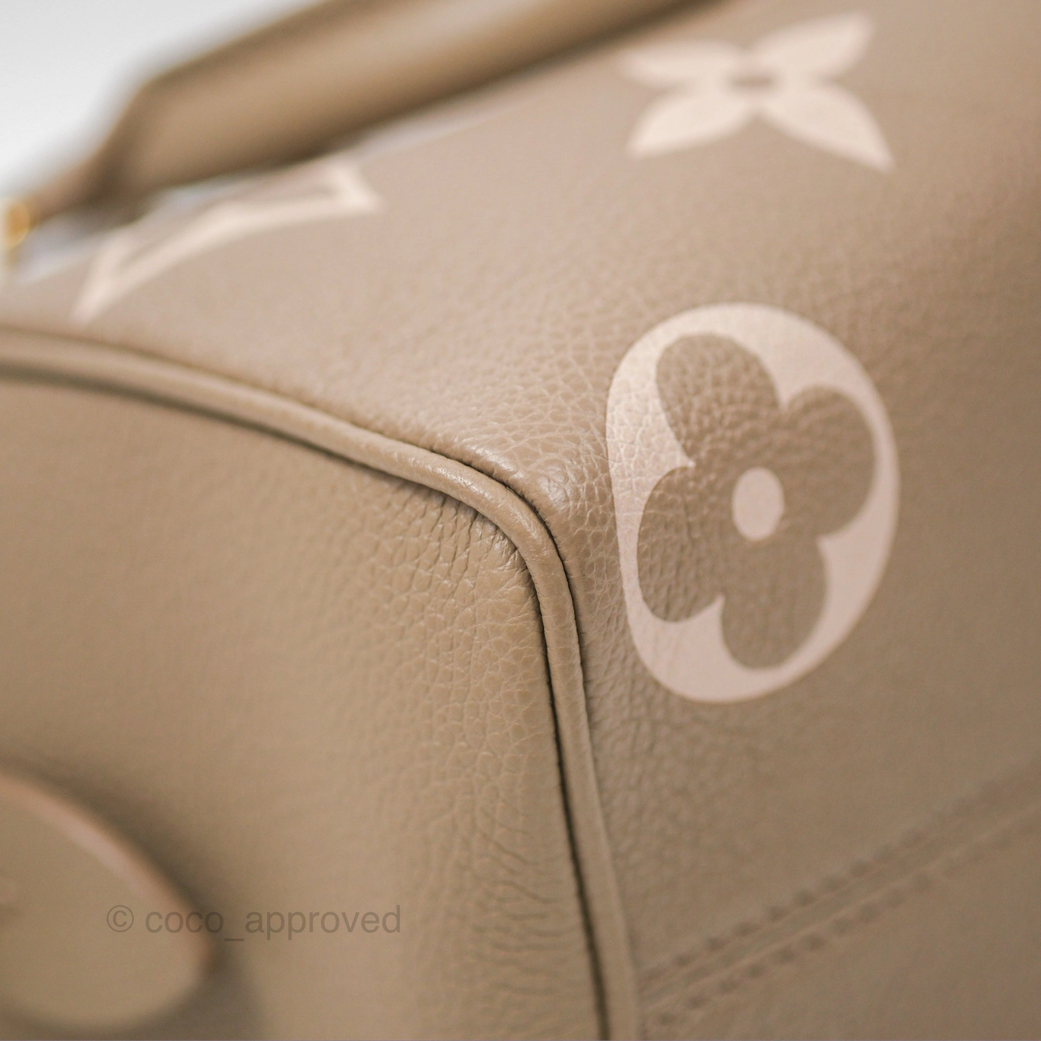 Louis Vuitton Speedy Bandoulire 20 Monogram Empreinte Tourterelle/Cream