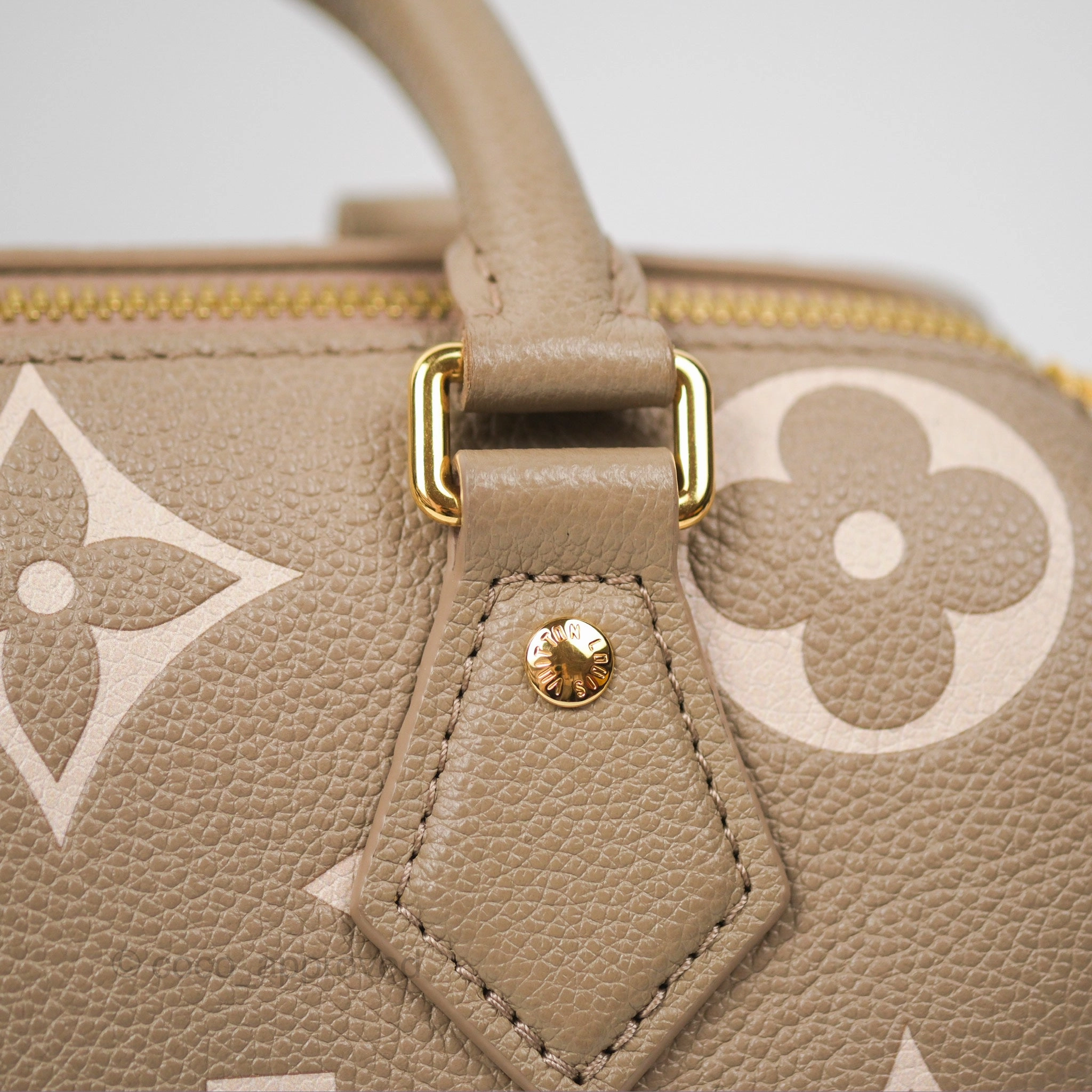 Louis Vuitton Speedy Bandoulire 20 Monogram Empreinte Tourterelle/Cream