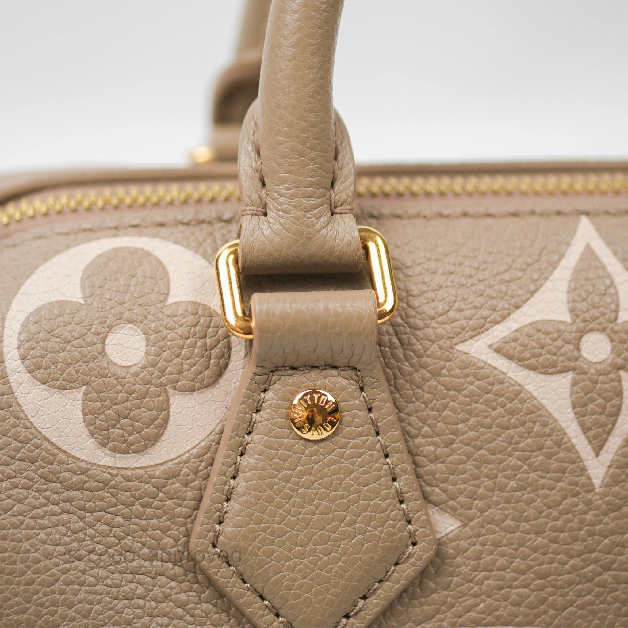 Louis Vuitton Speedy Bandoulire 20 Monogram Empreinte Tourterelle/Cream