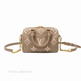 Louis Vuitton Speedy Bandoulire 20 Monogram Empreinte Tourterelle/Cream