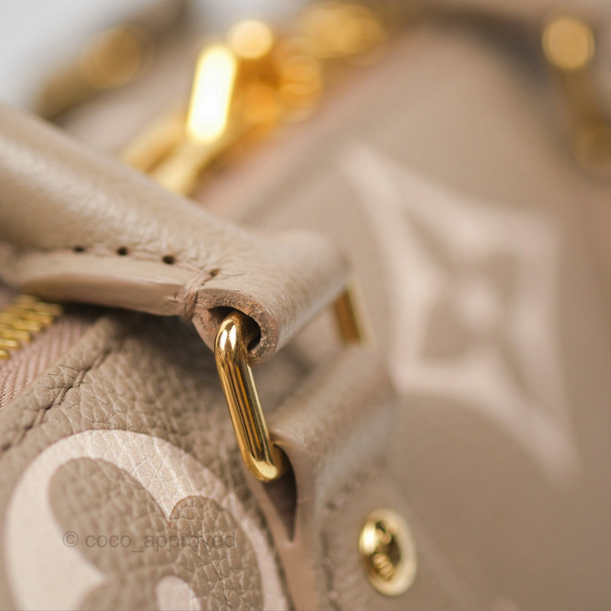 Louis Vuitton Speedy Bandoulire 20 Monogram Empreinte Tourterelle/Cream