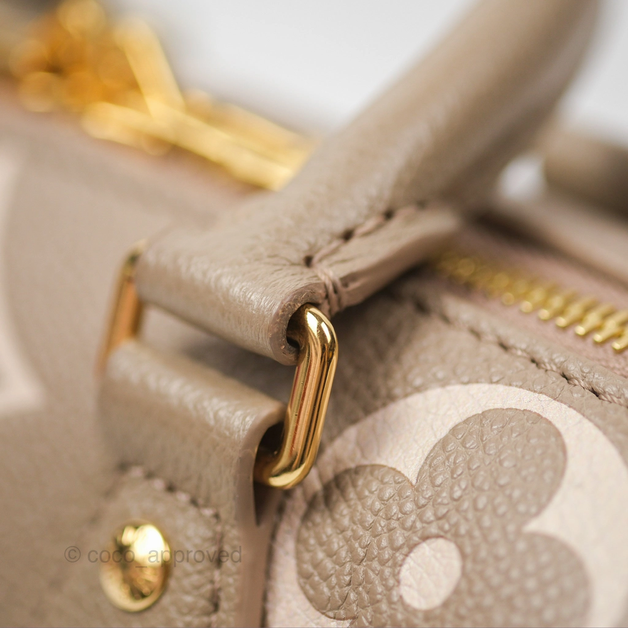 Louis Vuitton Speedy Bandoulire 20 Monogram Empreinte Tourterelle/Cream