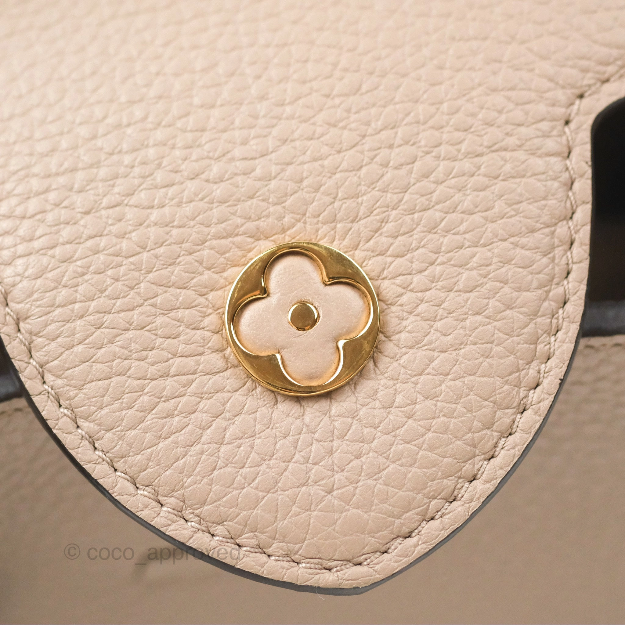 Louis Vuitton Taurillon Capucines BB Galet