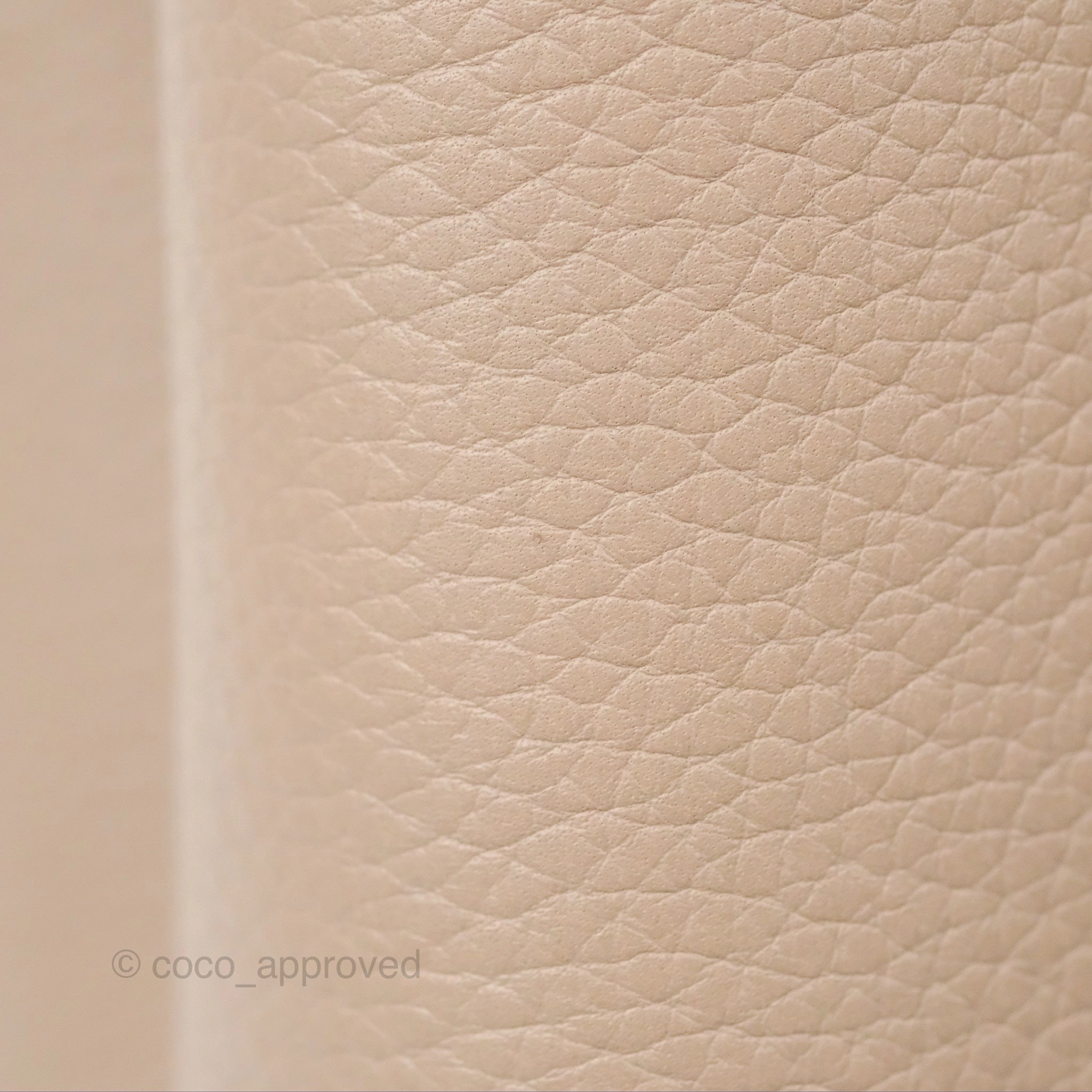 Louis Vuitton Taurillon Capucines BB Galet