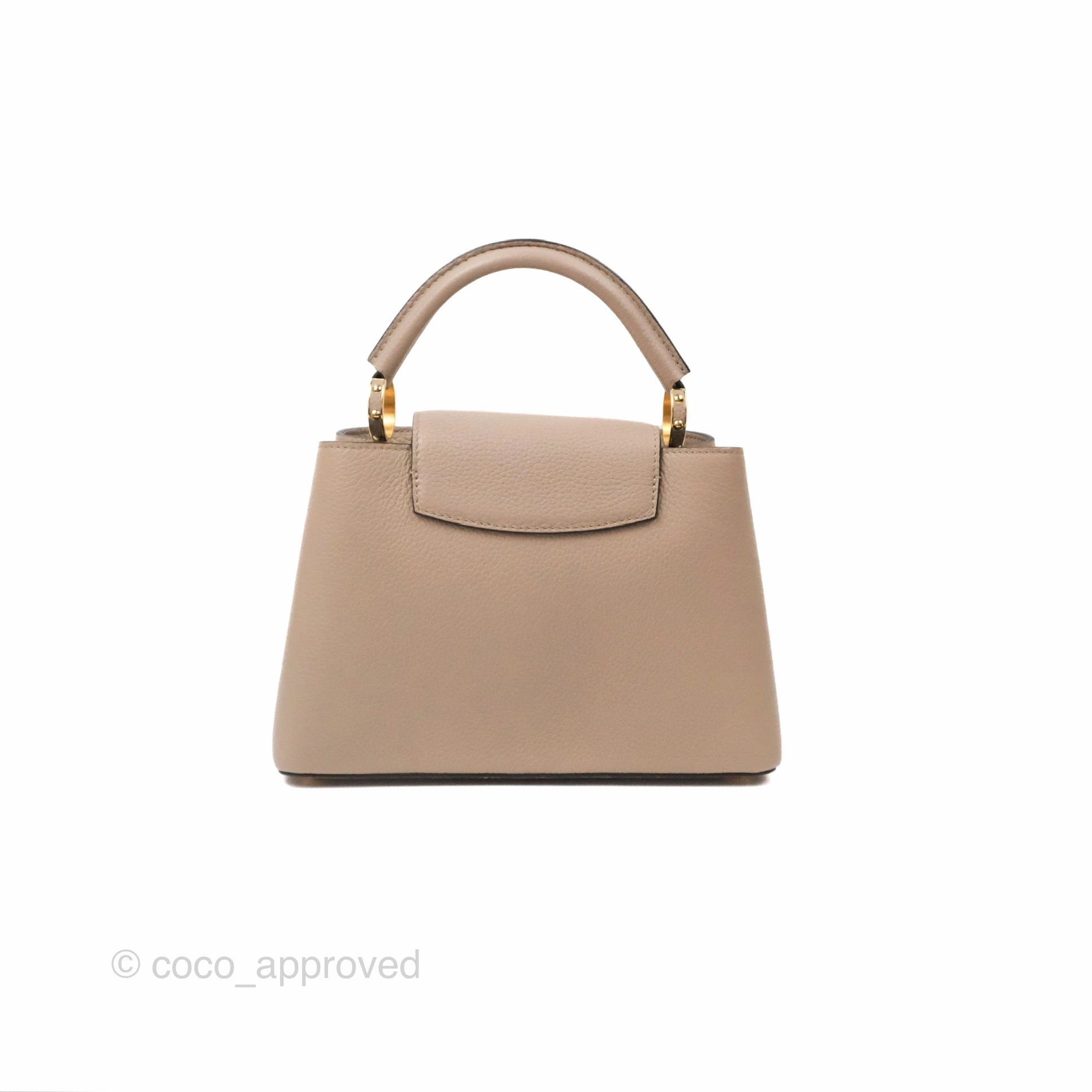 Louis Vuitton Taurillon Capucines BB Galet