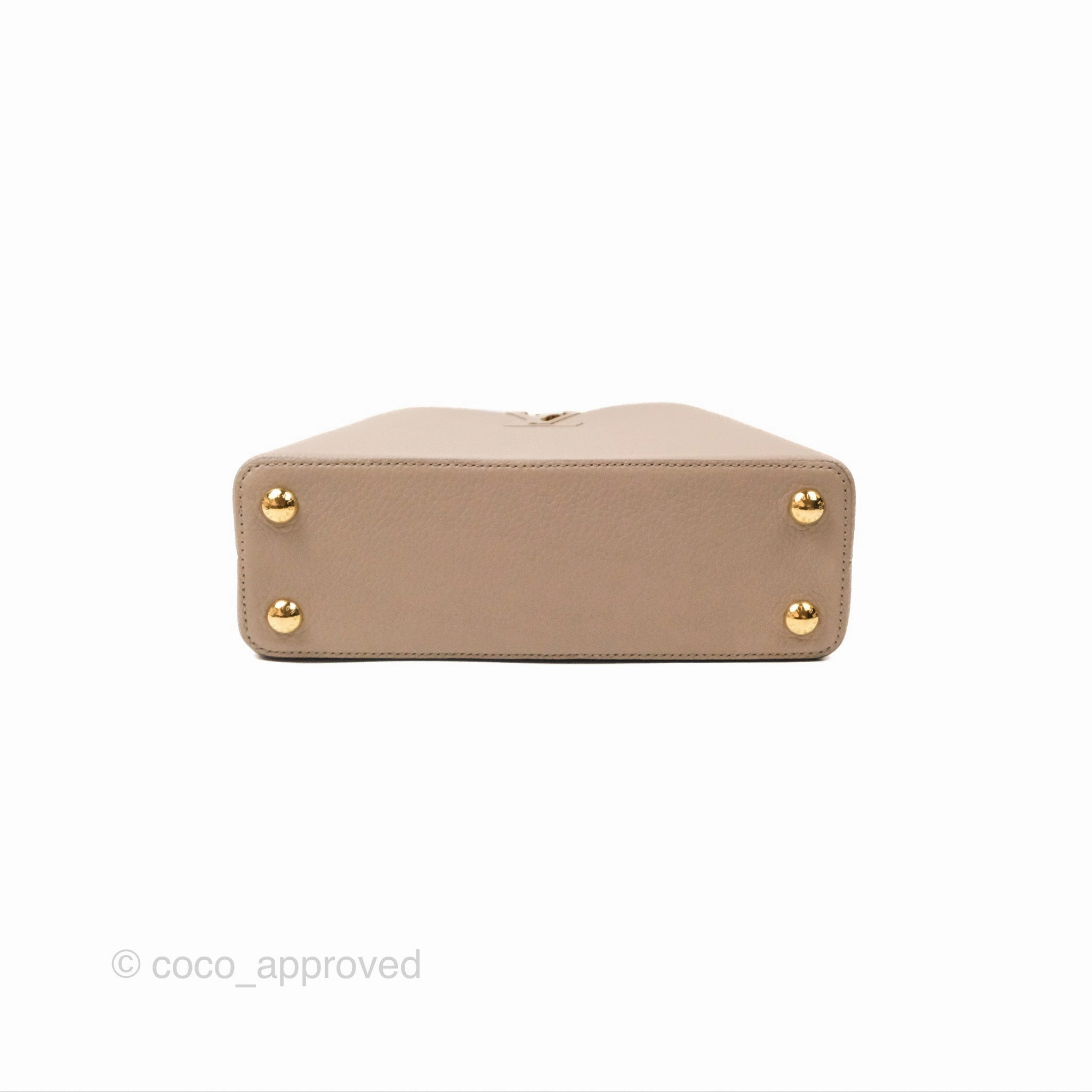 Louis Vuitton Taurillon Capucines BB Galet