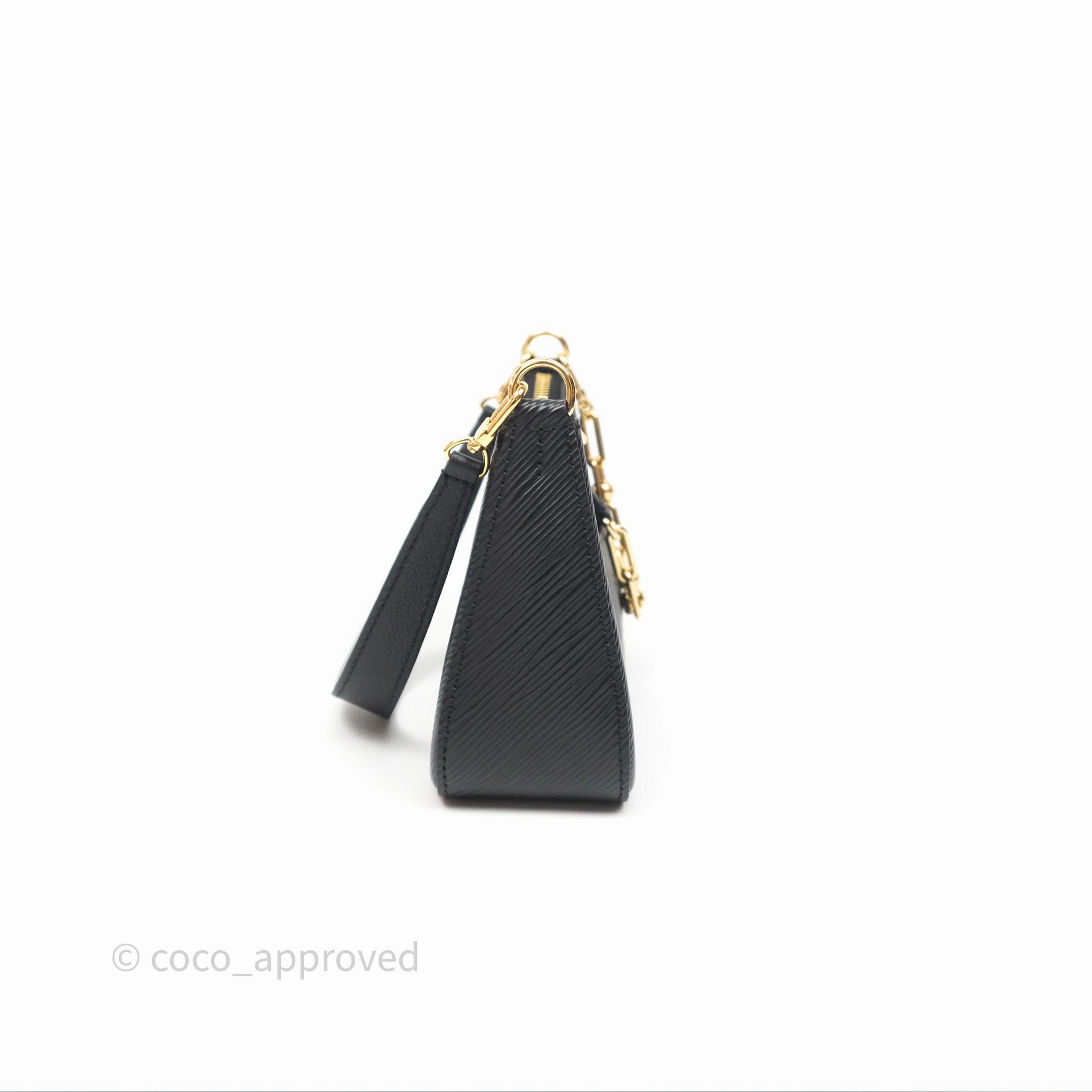 Louis Vuitton TM Epi Marellini Bag Monogram Black Gold Hardware