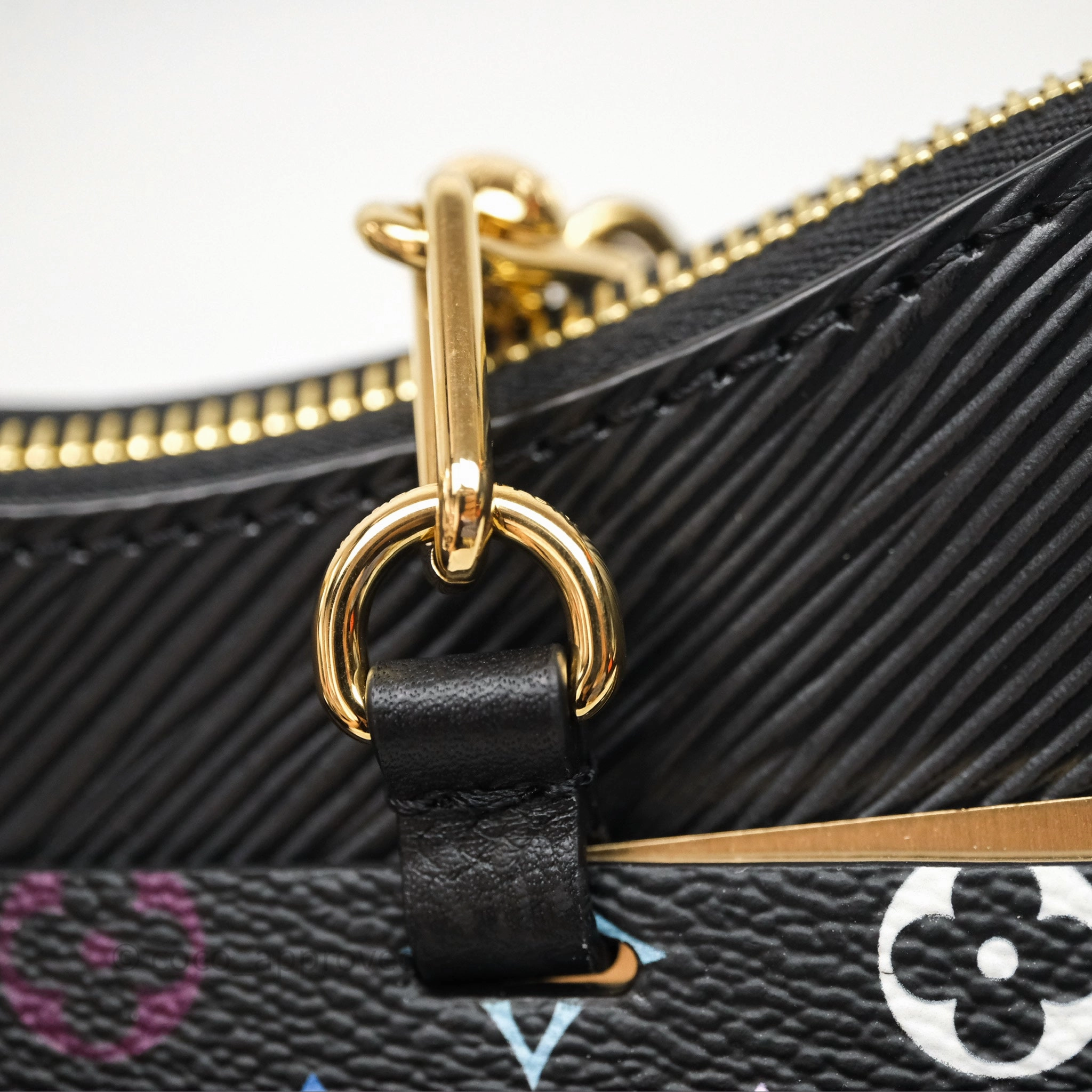 Louis Vuitton TM Epi Marellini Bag Monogram Black Gold Hardware