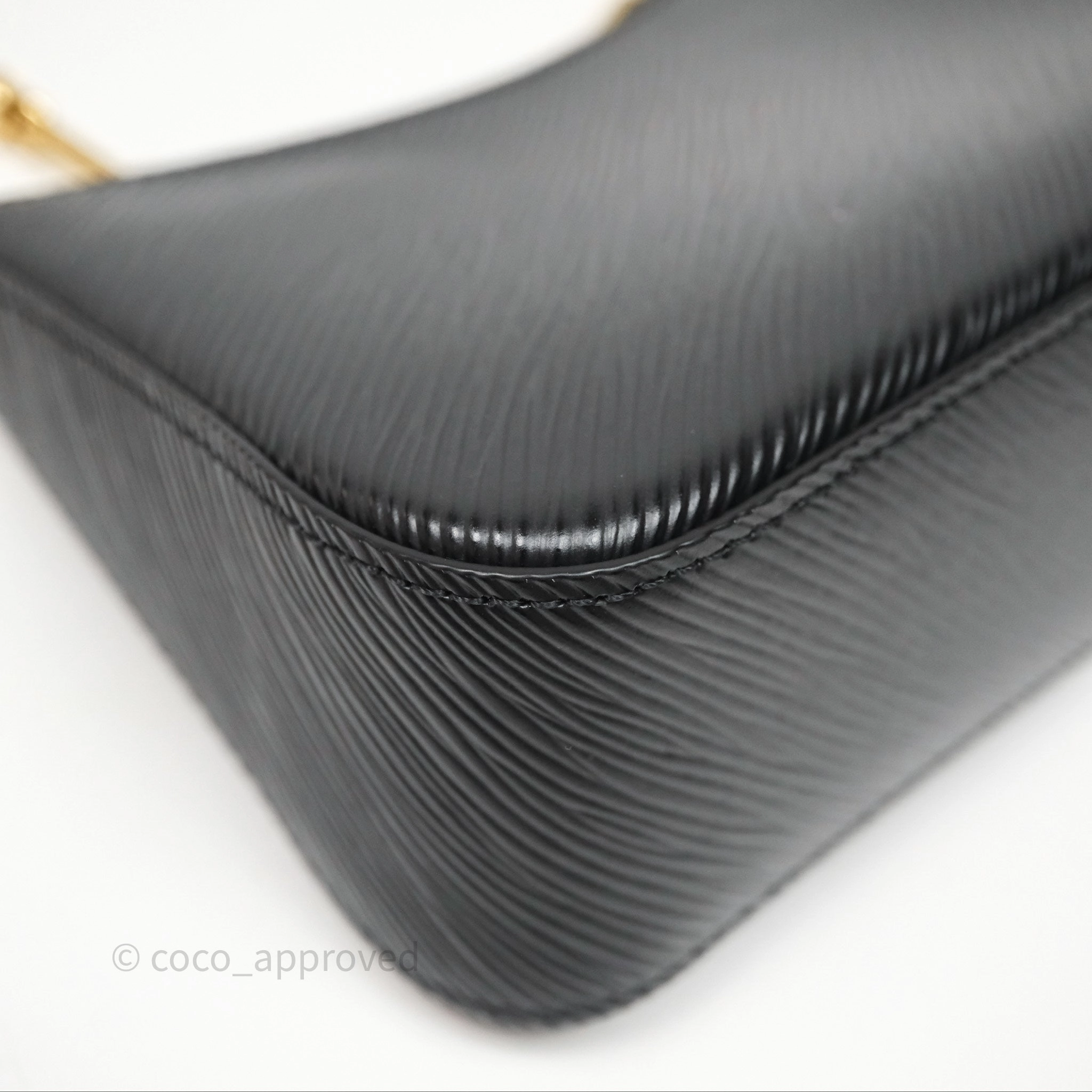 Louis Vuitton TM Epi Marellini Bag Monogram Black Gold Hardware