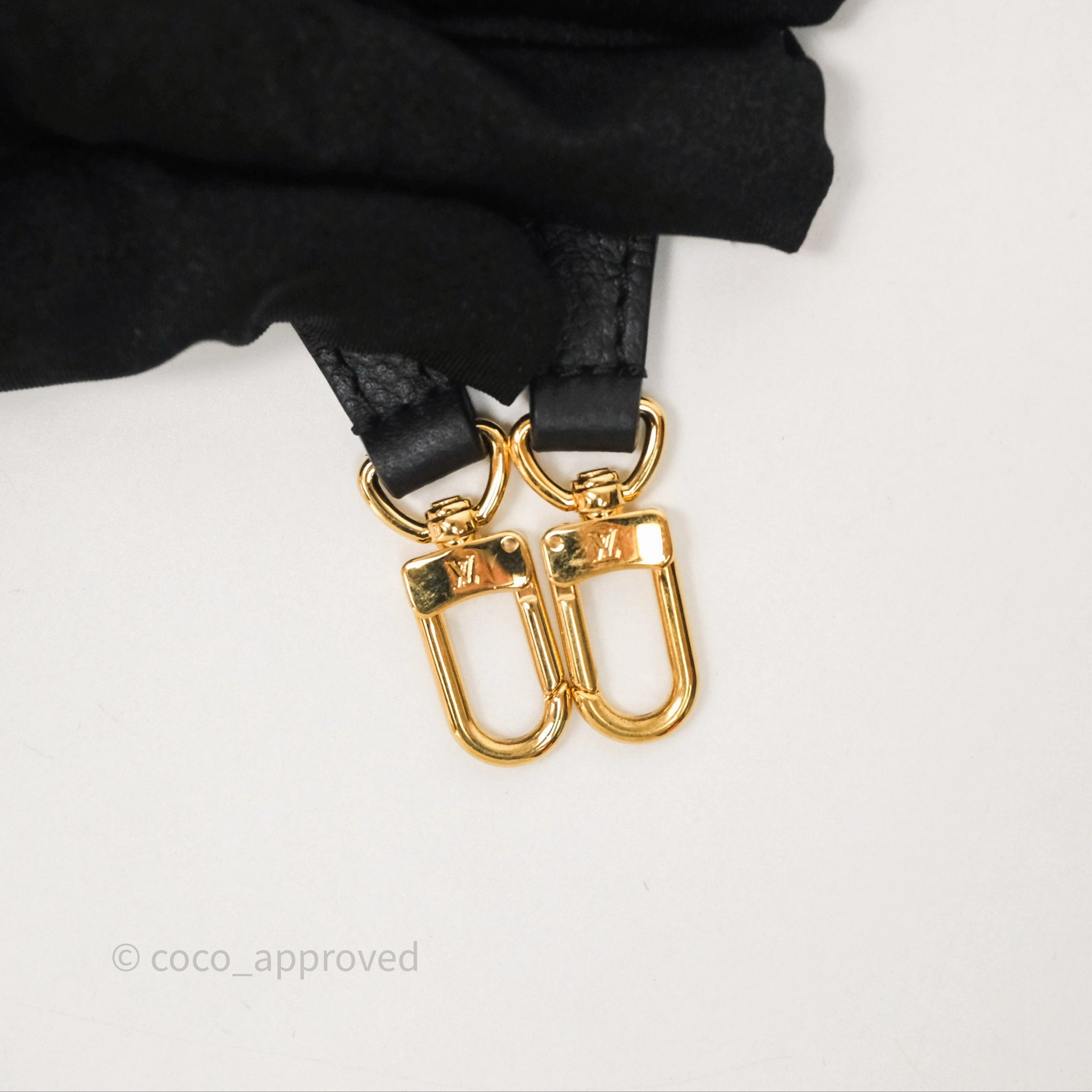 Louis Vuitton TM Epi Marellini Bag Monogram Black Gold Hardware