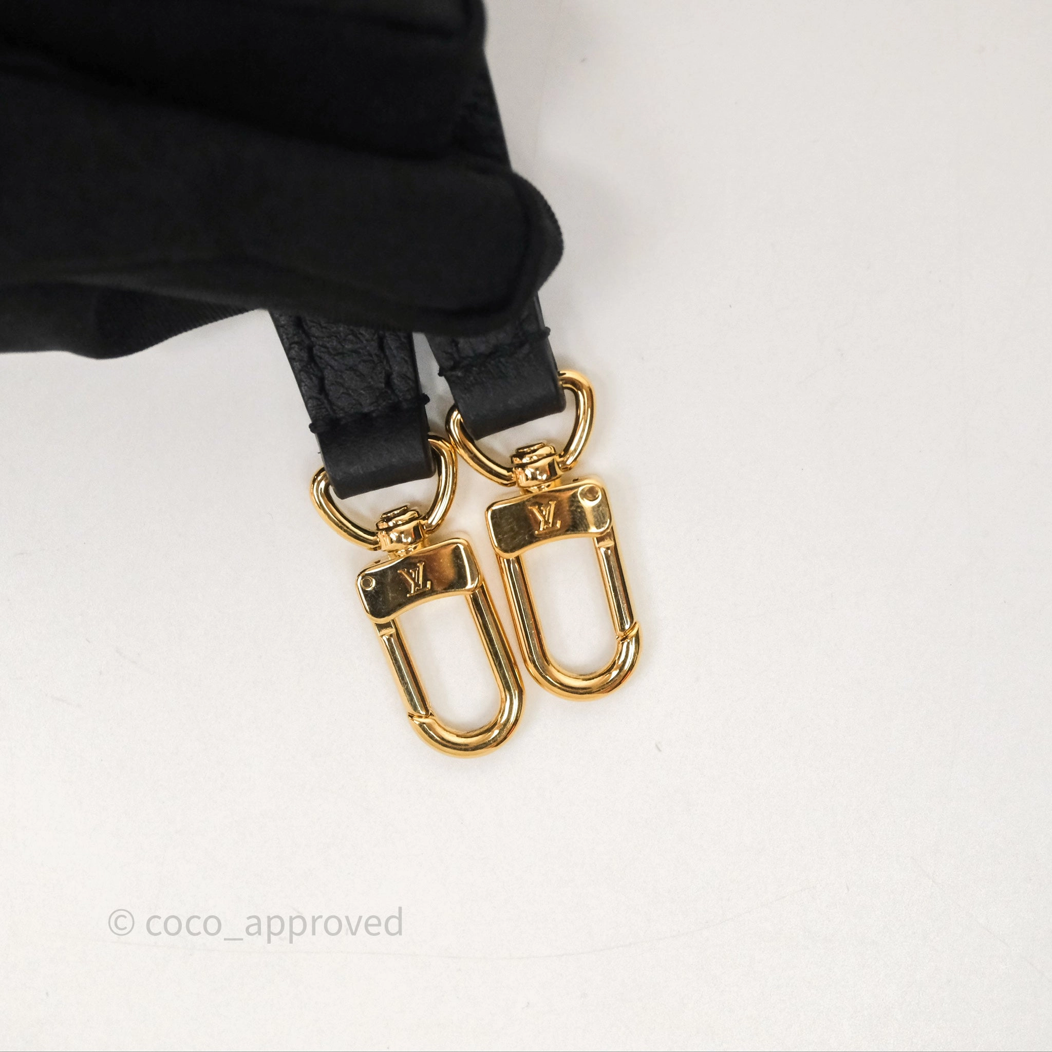 Louis Vuitton TM Epi Marellini Bag Monogram Black Gold Hardware