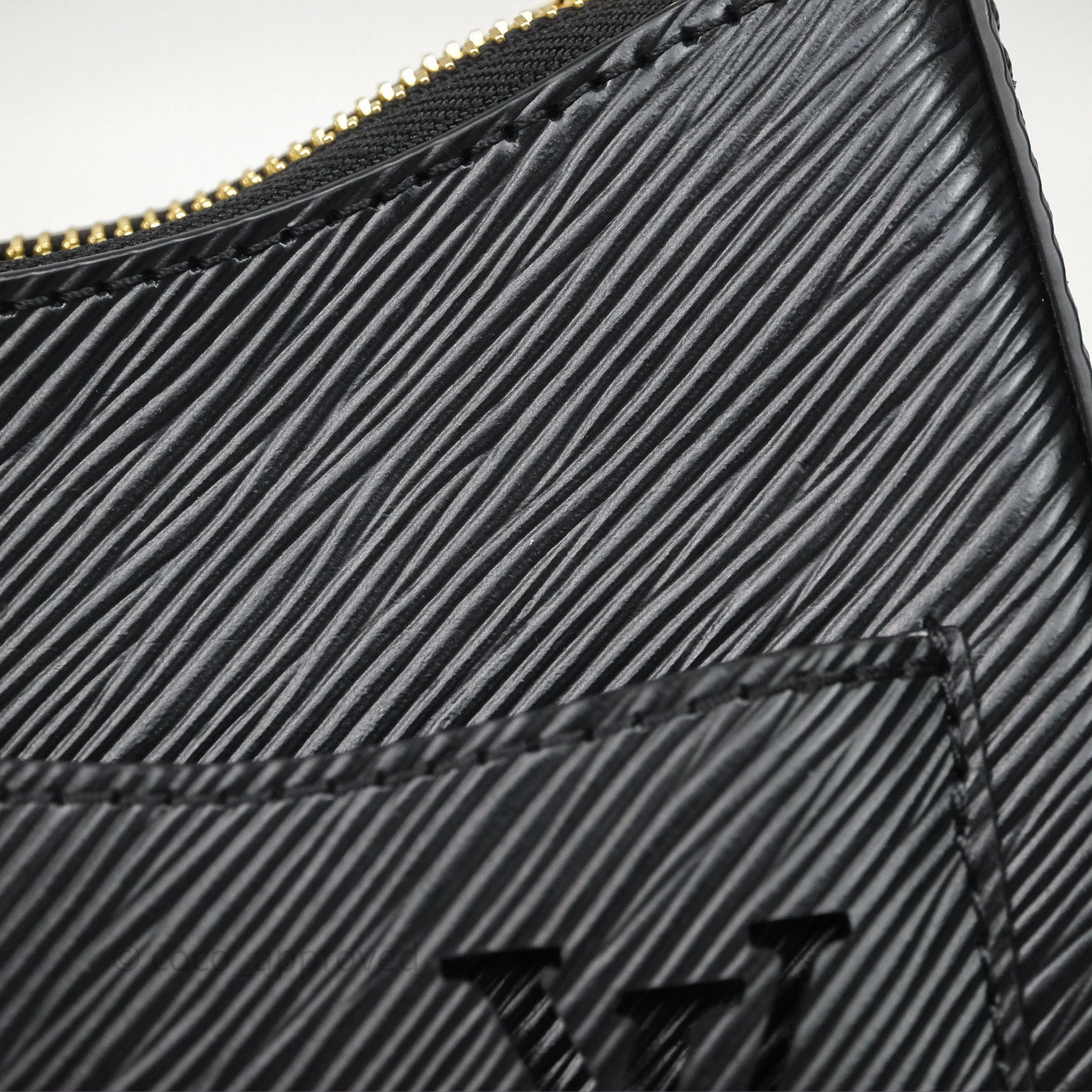 Louis Vuitton TM Epi Marellini Bag Monogram Black Gold Hardware