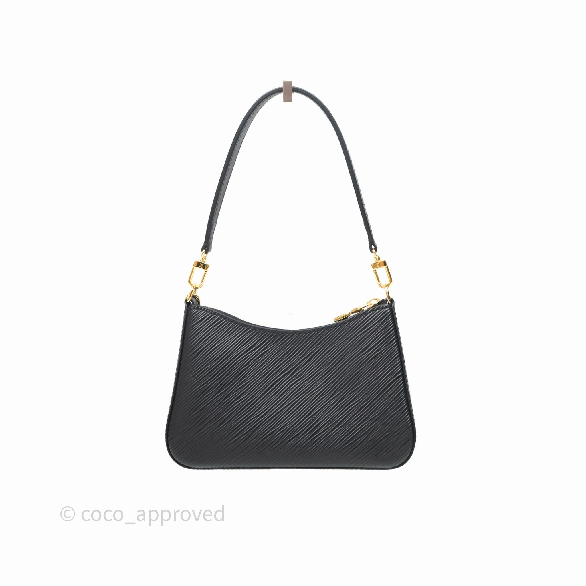 Louis Vuitton TM Epi Marellini Bag Monogram Black Gold Hardware