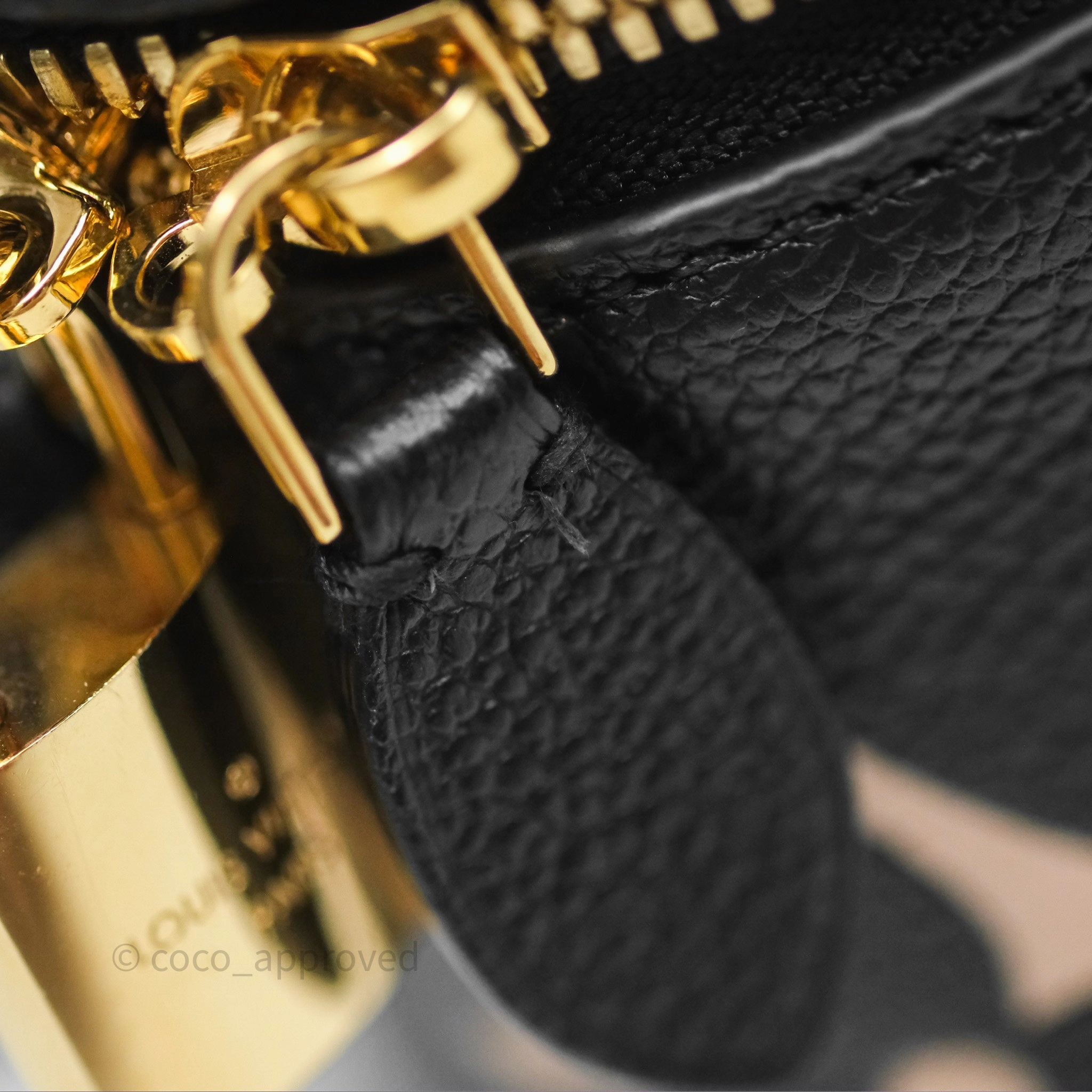 Louis Vuitton Vanity PM Empreinte Monogram Black/ Beige