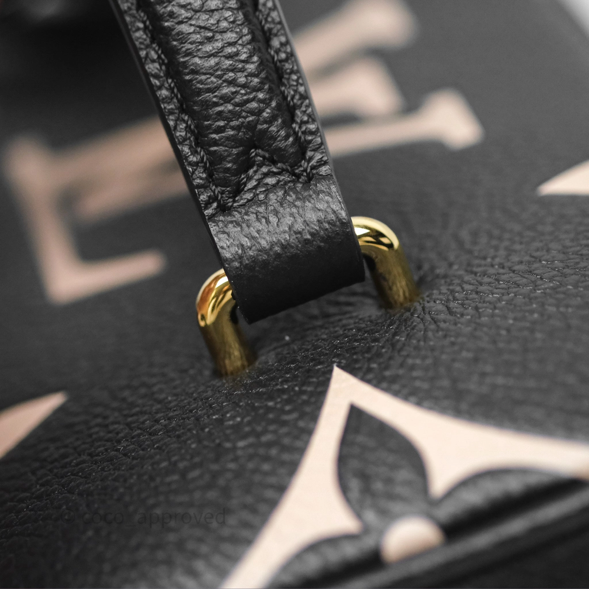 Louis Vuitton Vanity PM Empreinte Monogram Black/ Beige