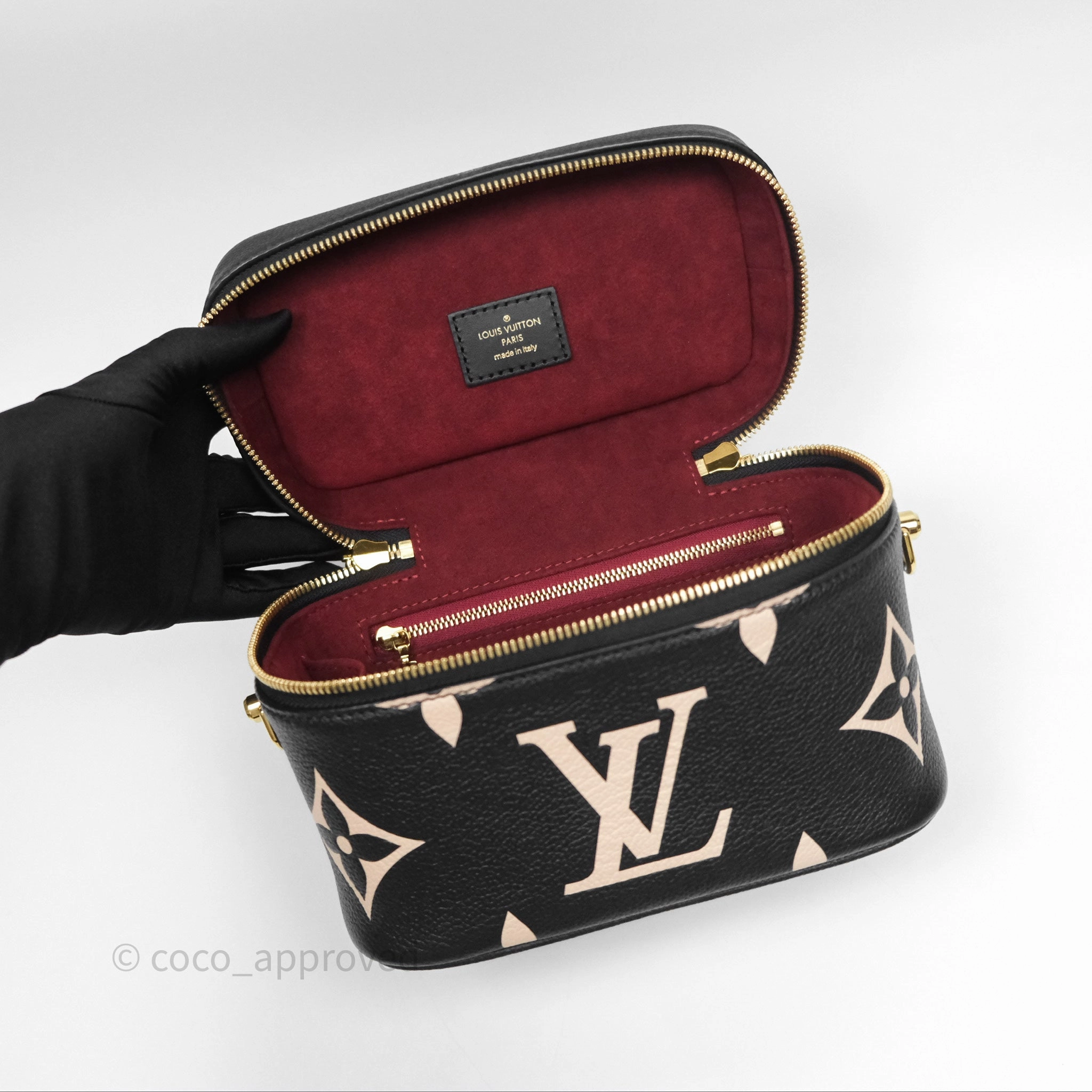 Louis Vuitton Vanity PM Empreinte Monogram Black/ Beige