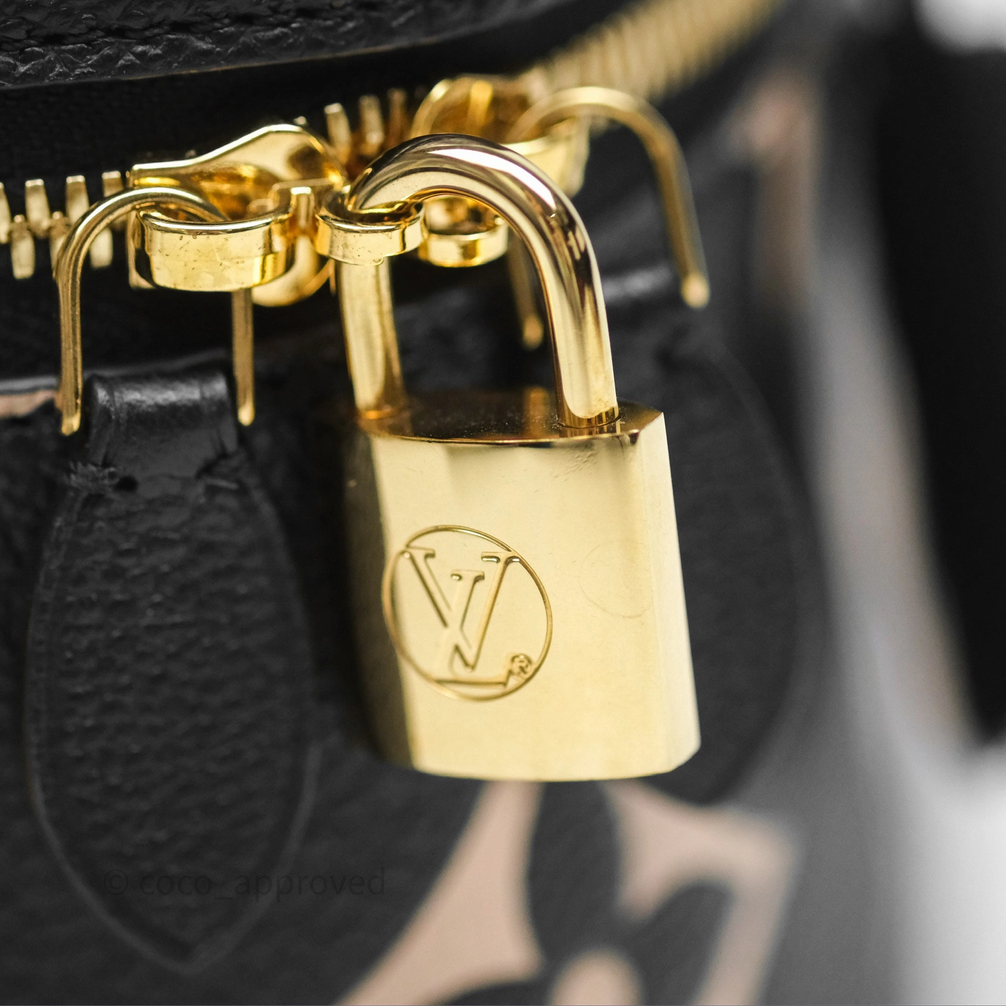 Louis Vuitton Vanity PM Empreinte Monogram Black/ Beige