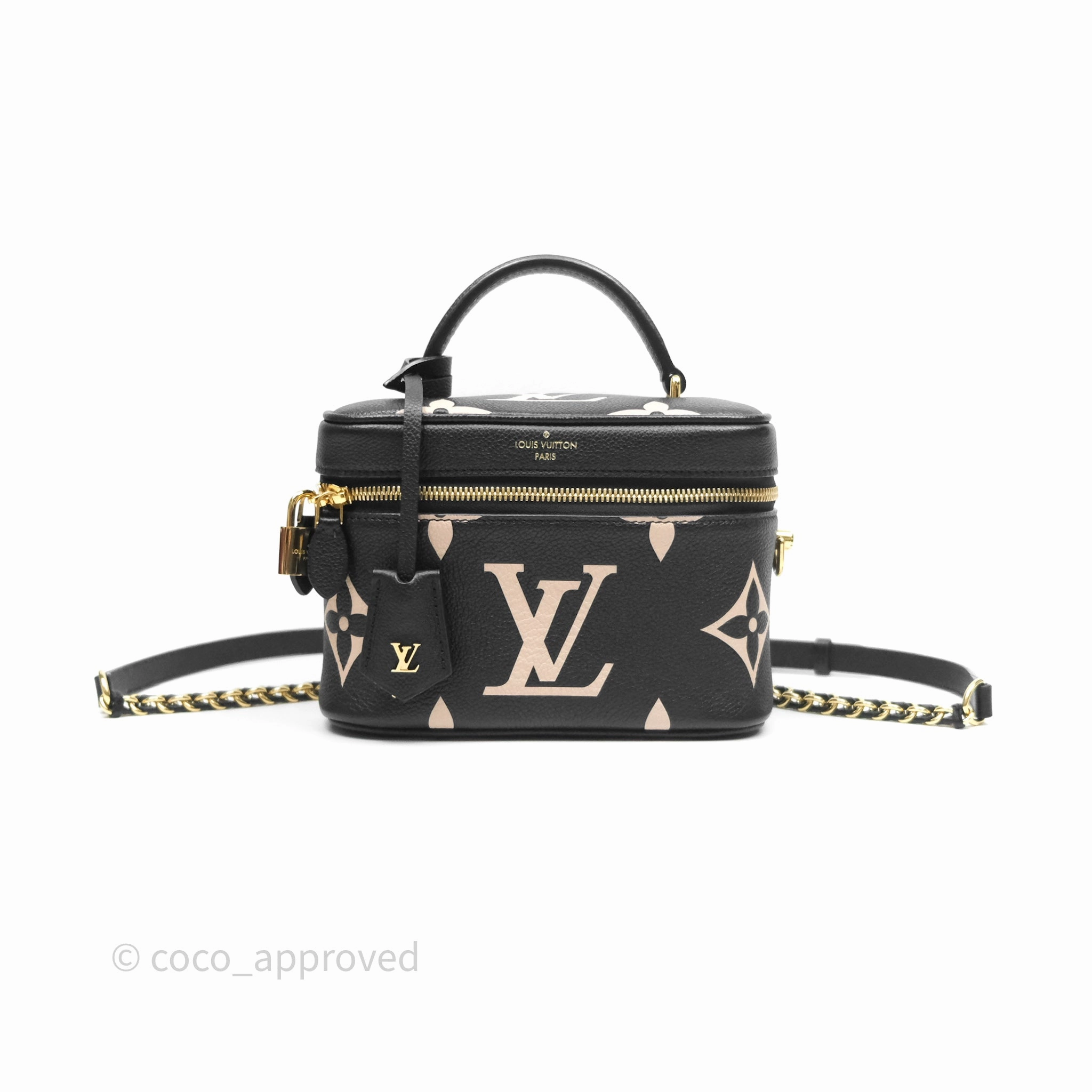Louis Vuitton Vanity PM Empreinte Monogram Black/ Beige