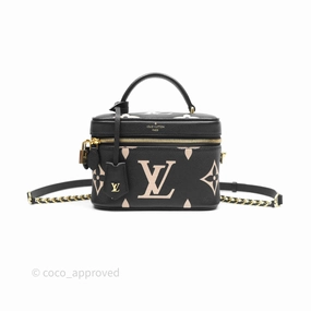 Louis Vuitton Vanity PM Empreinte Monogram Black/ Beige