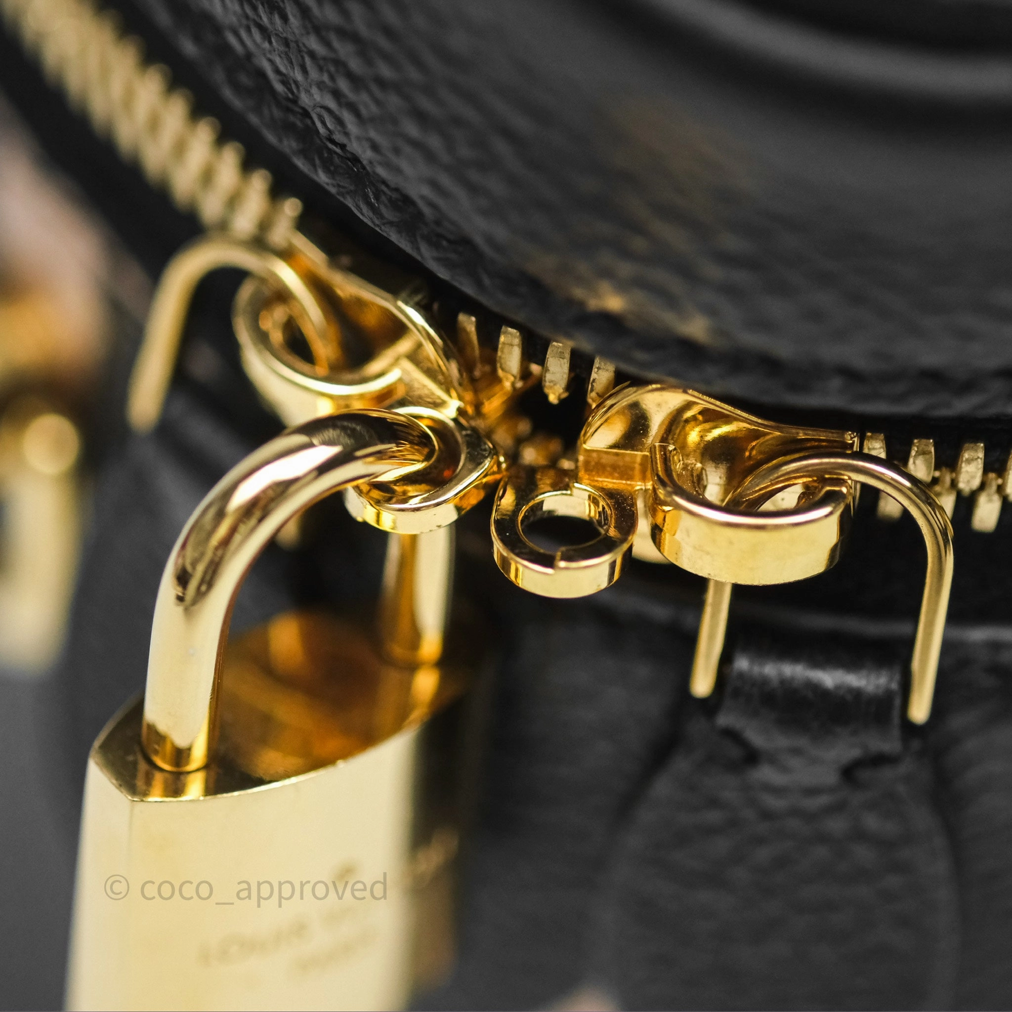 Louis Vuitton Vanity PM Empreinte Monogram Black/ Beige
