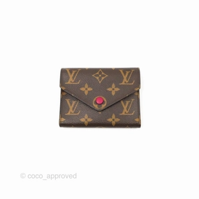Louis Vuitton Victorine Wallet Monogram Canvas Fuchsia Pink