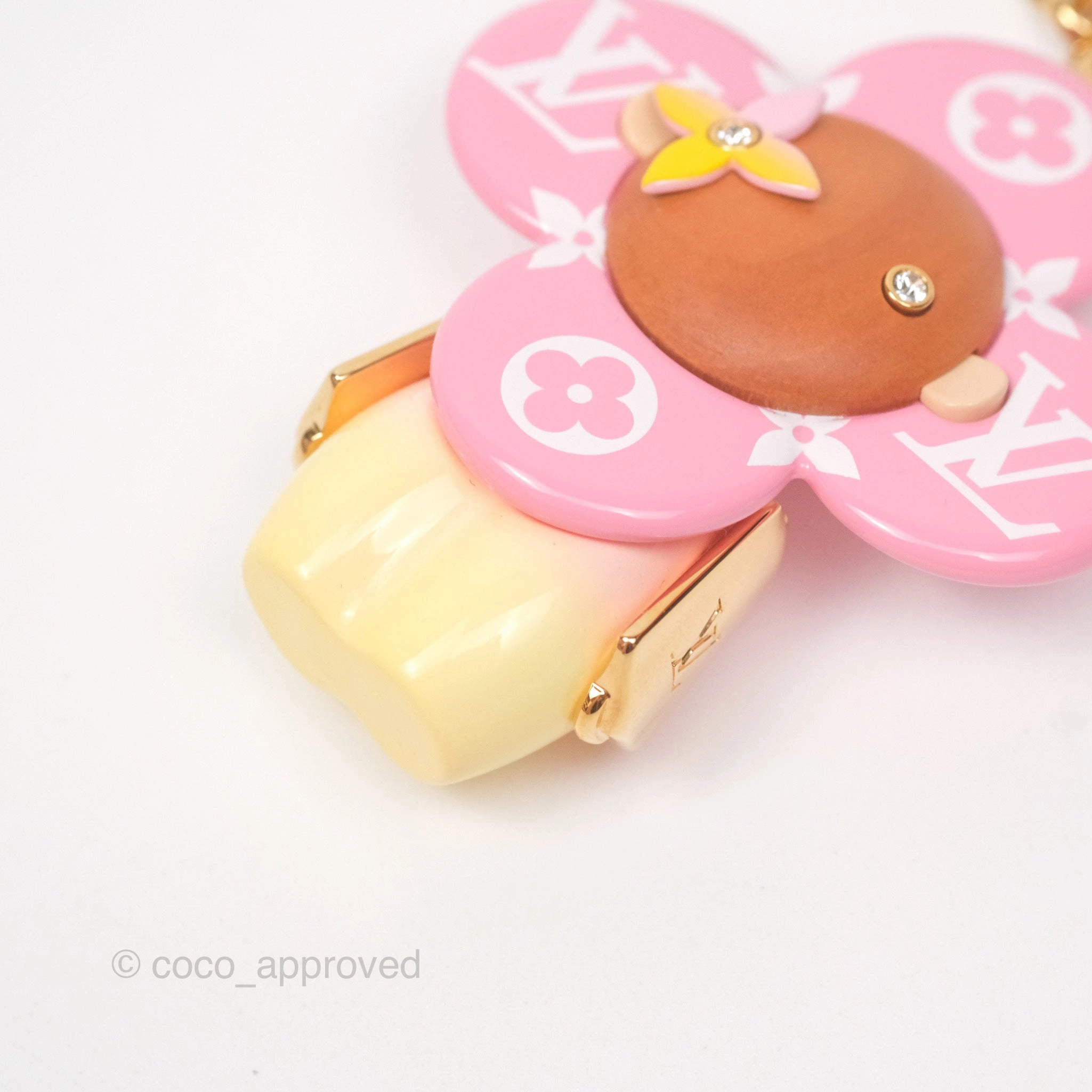 Louis Vuitton Vivienne Bag Charm Pink Monogram