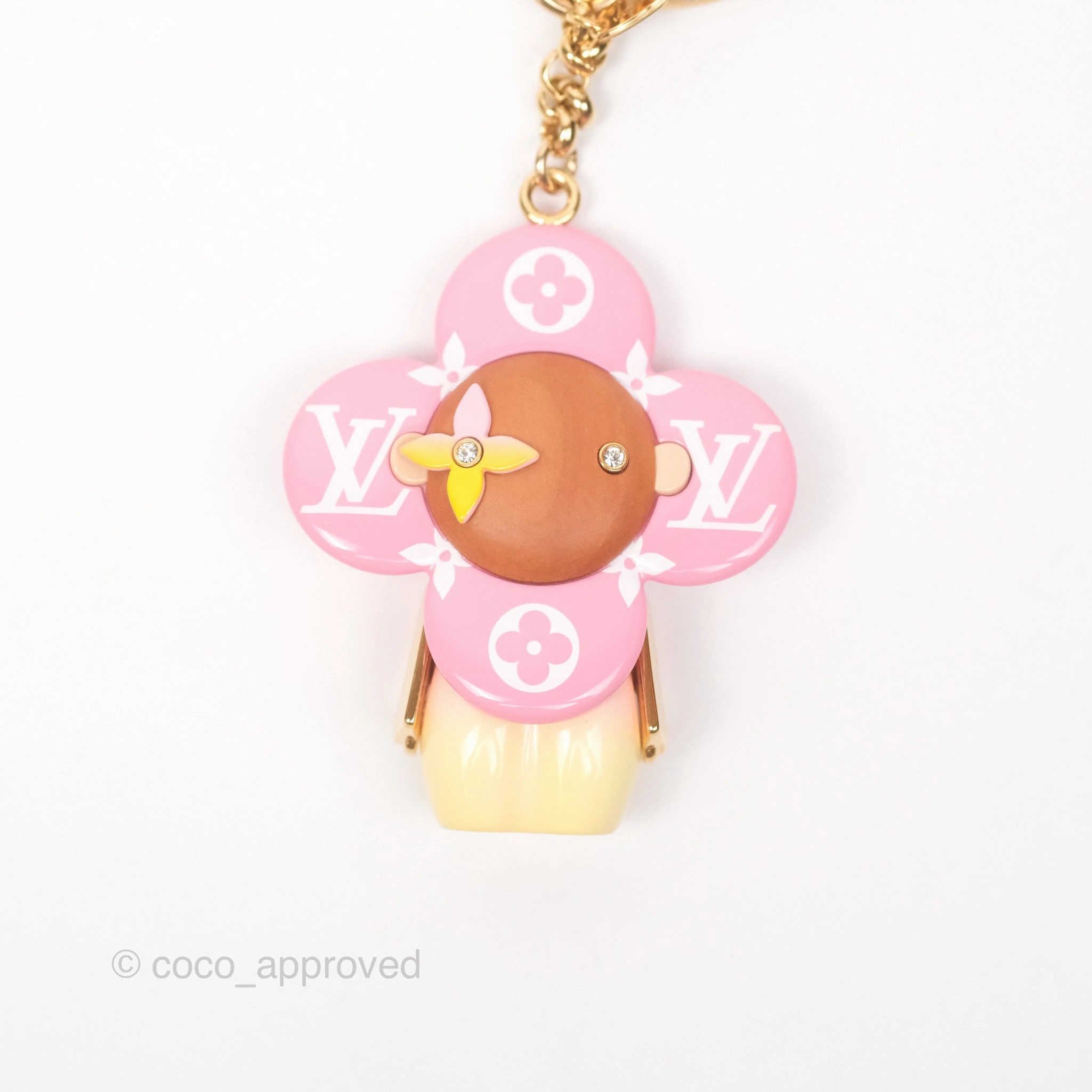 Louis Vuitton Vivienne Bag Charm Pink Monogram