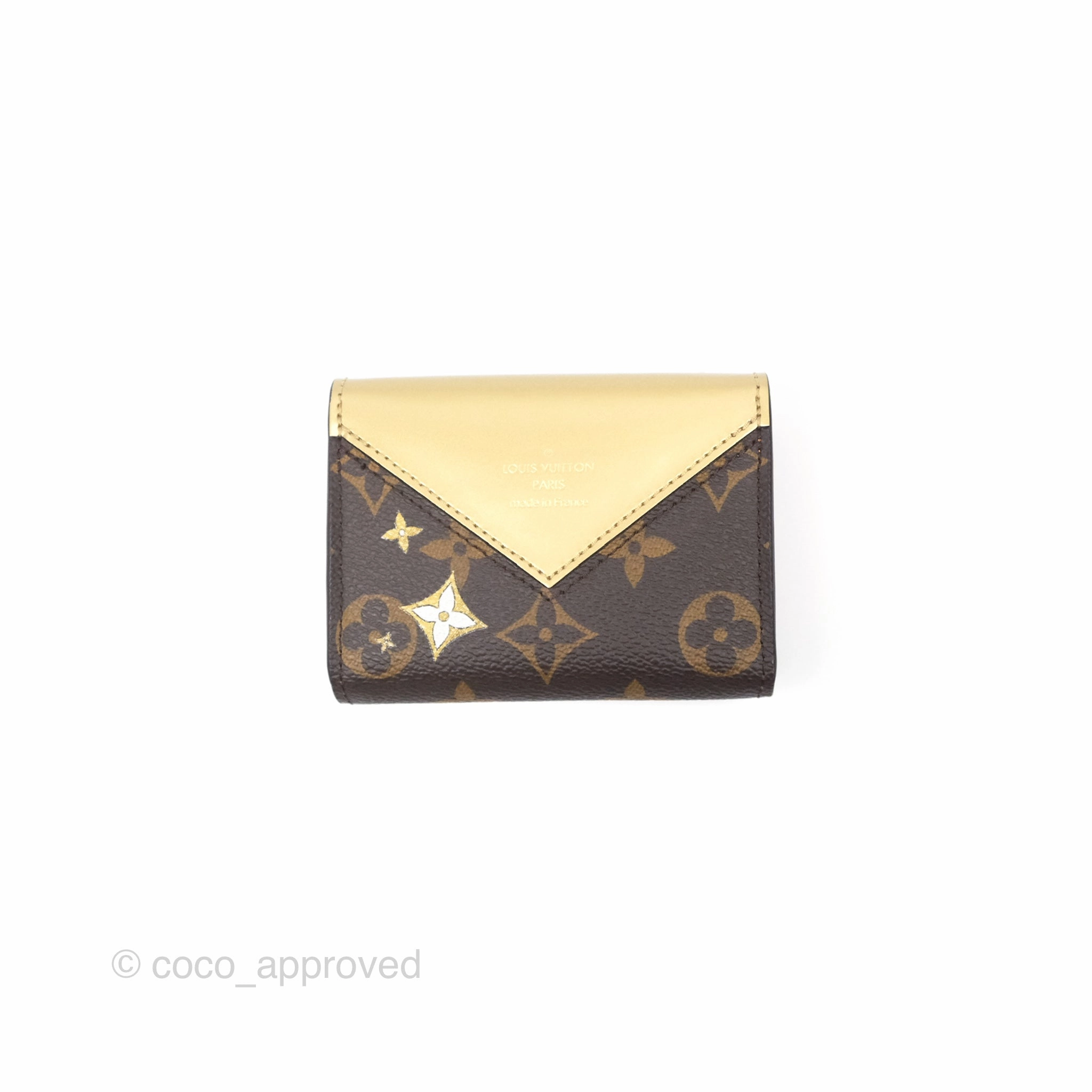Louis Vuitton Vivienne Moon Poker Card with Gold Monogram Card Holder