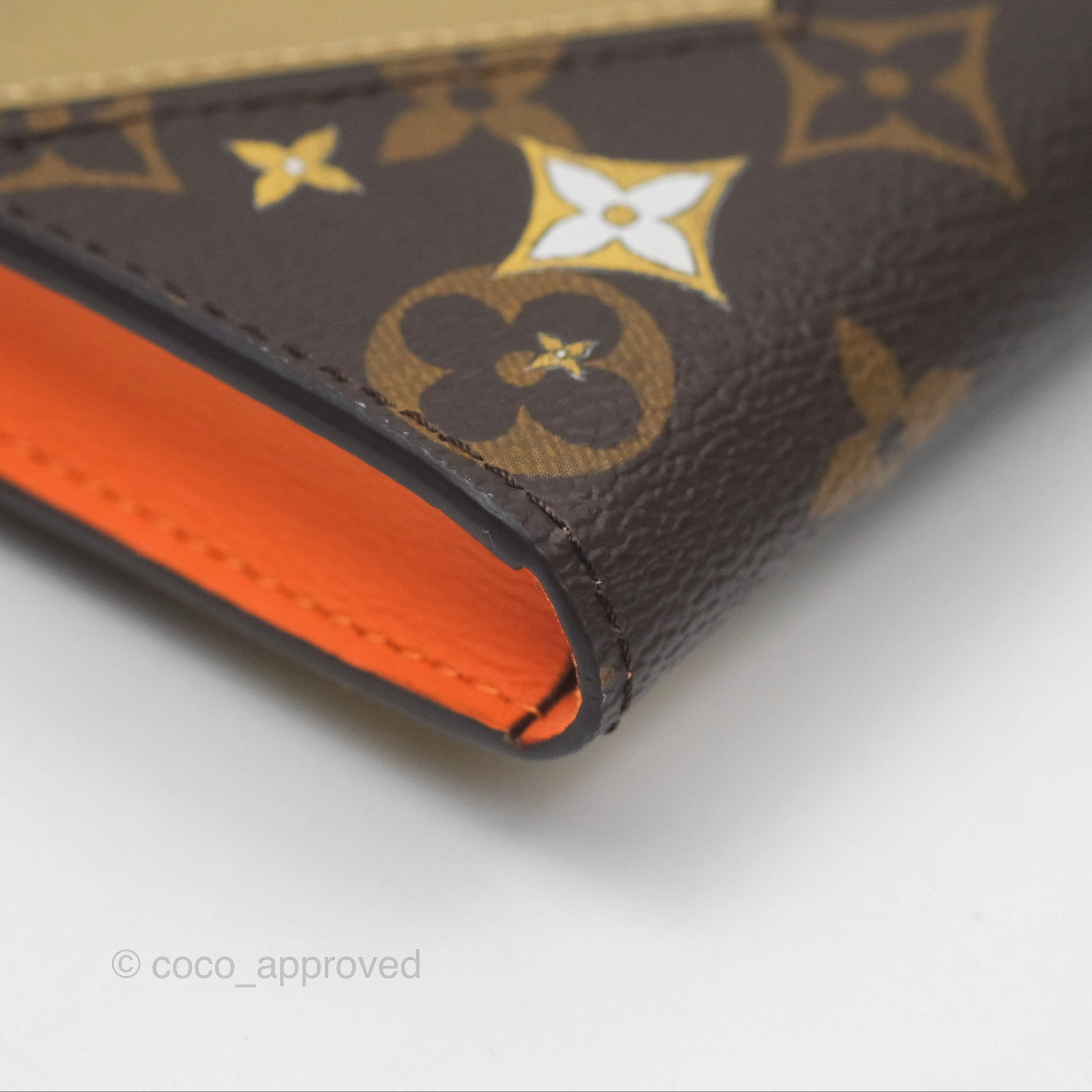 Louis Vuitton Vivienne Moon Poker Card with Gold Monogram Card Holder