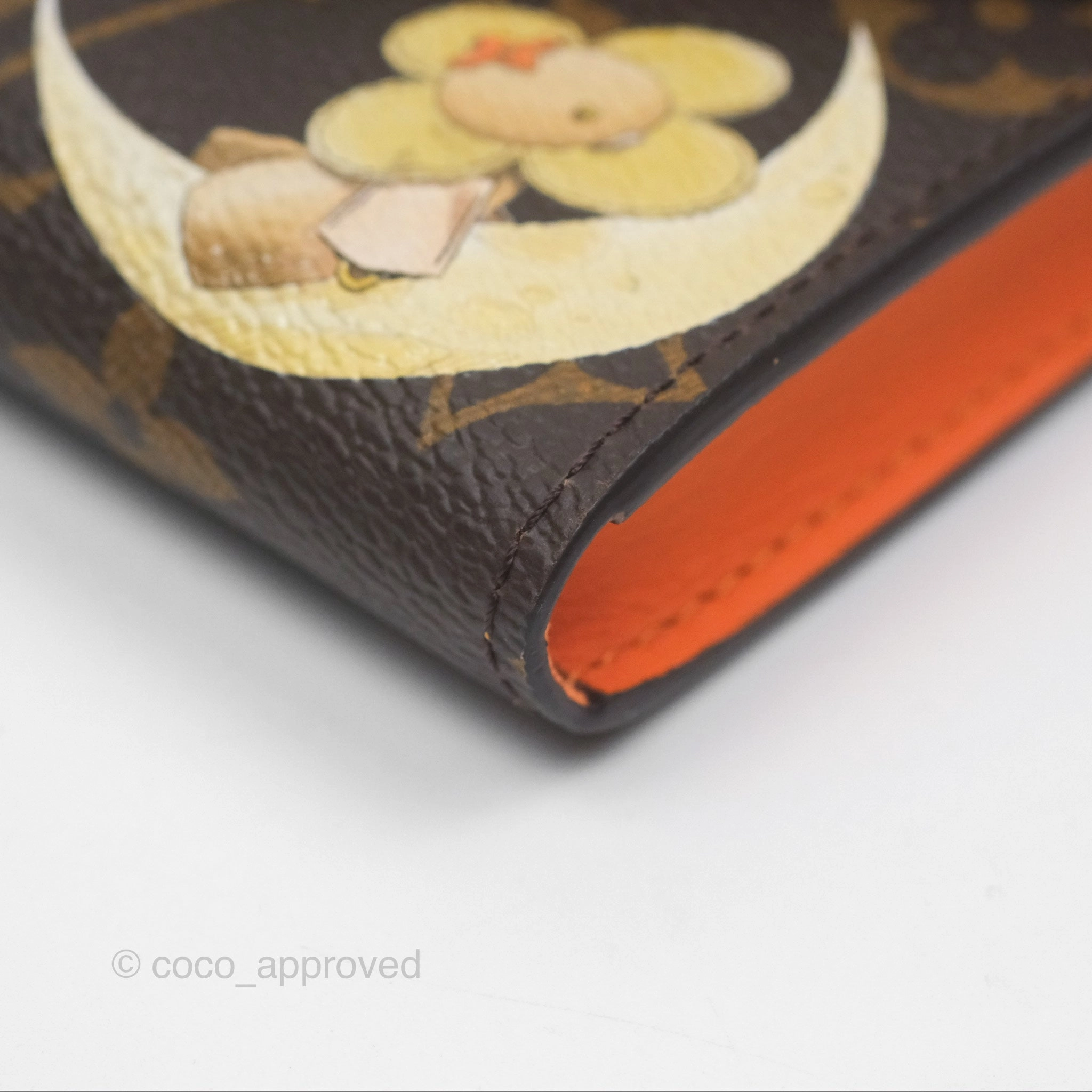 Louis Vuitton Vivienne Moon Poker Card with Gold Monogram Card Holder