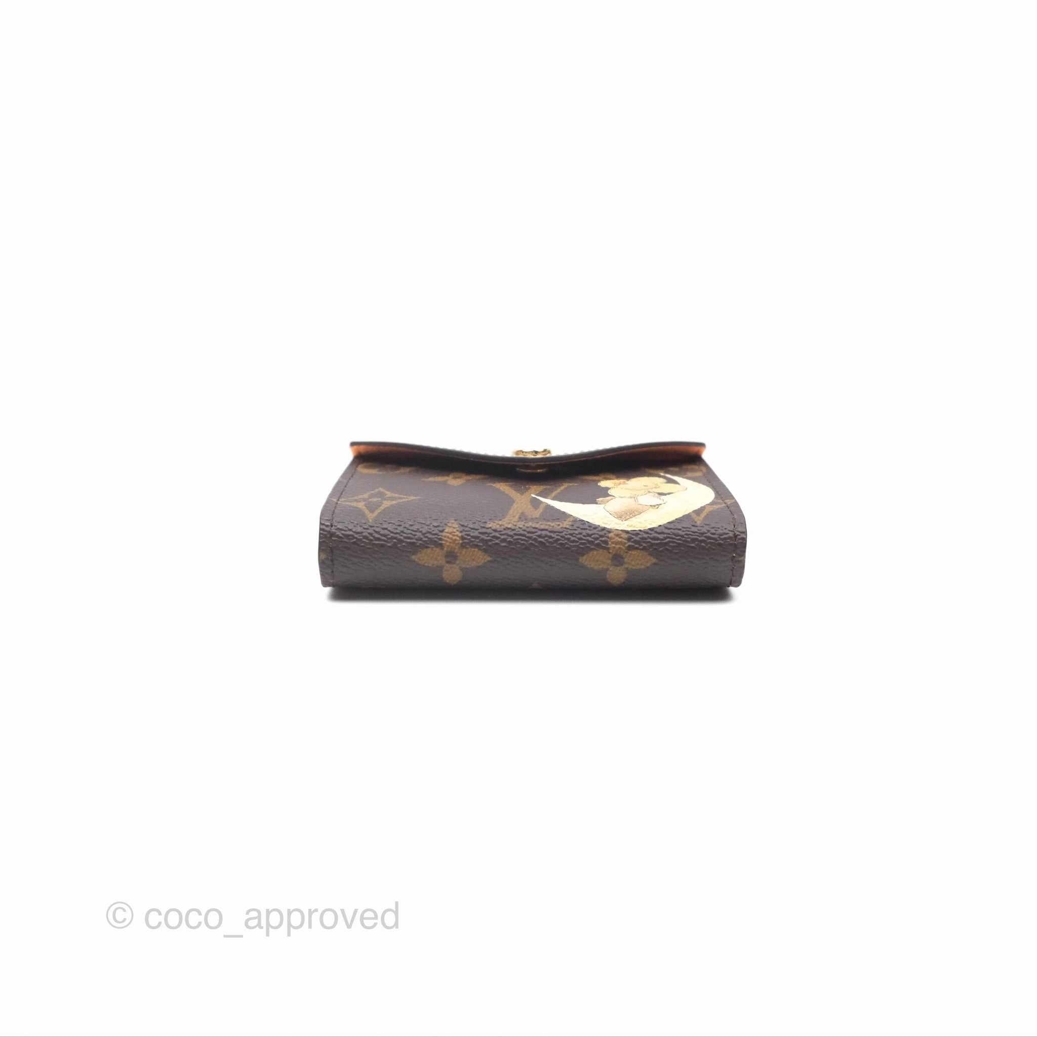Louis Vuitton Vivienne Moon Poker Card with Gold Monogram Card Holder