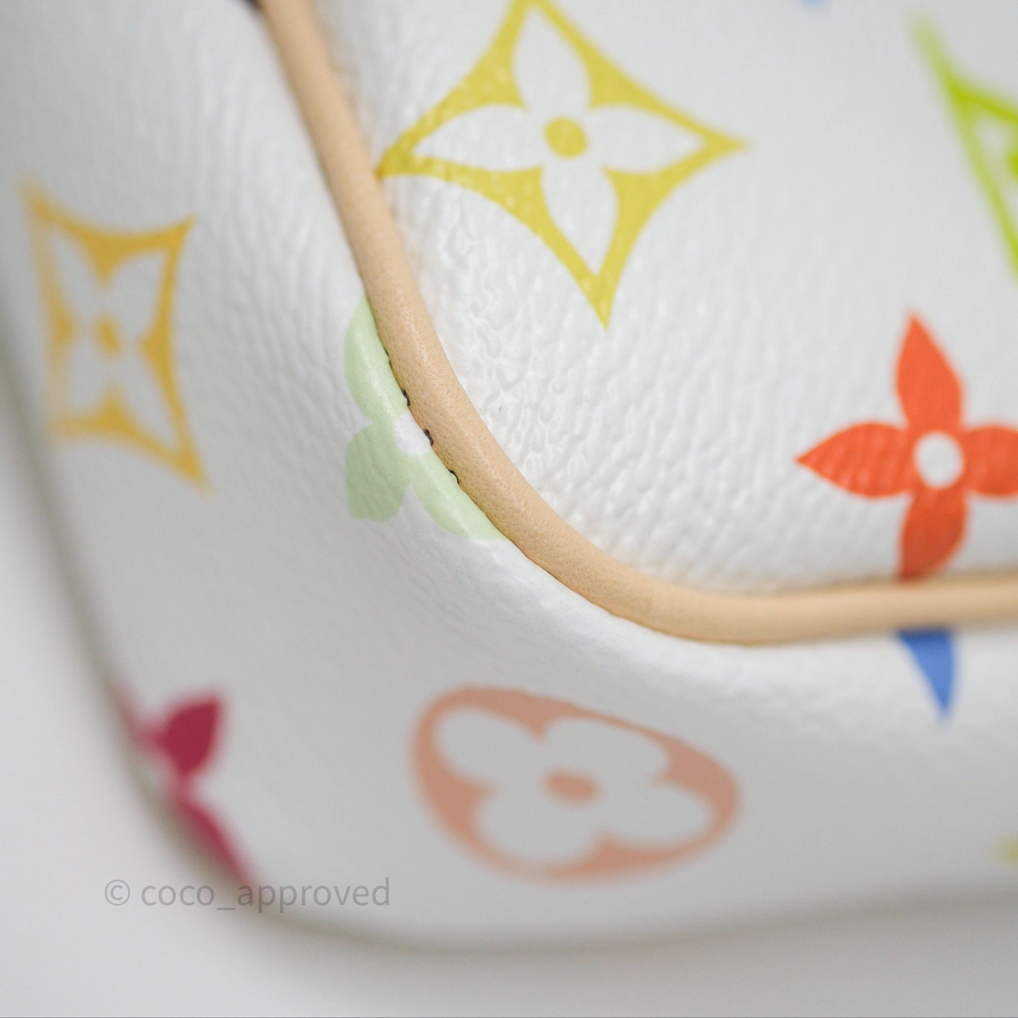 Louis Vuitton x Takashi Murakami Pochette Accessoires Multicolore Blanc Monogram Canvas