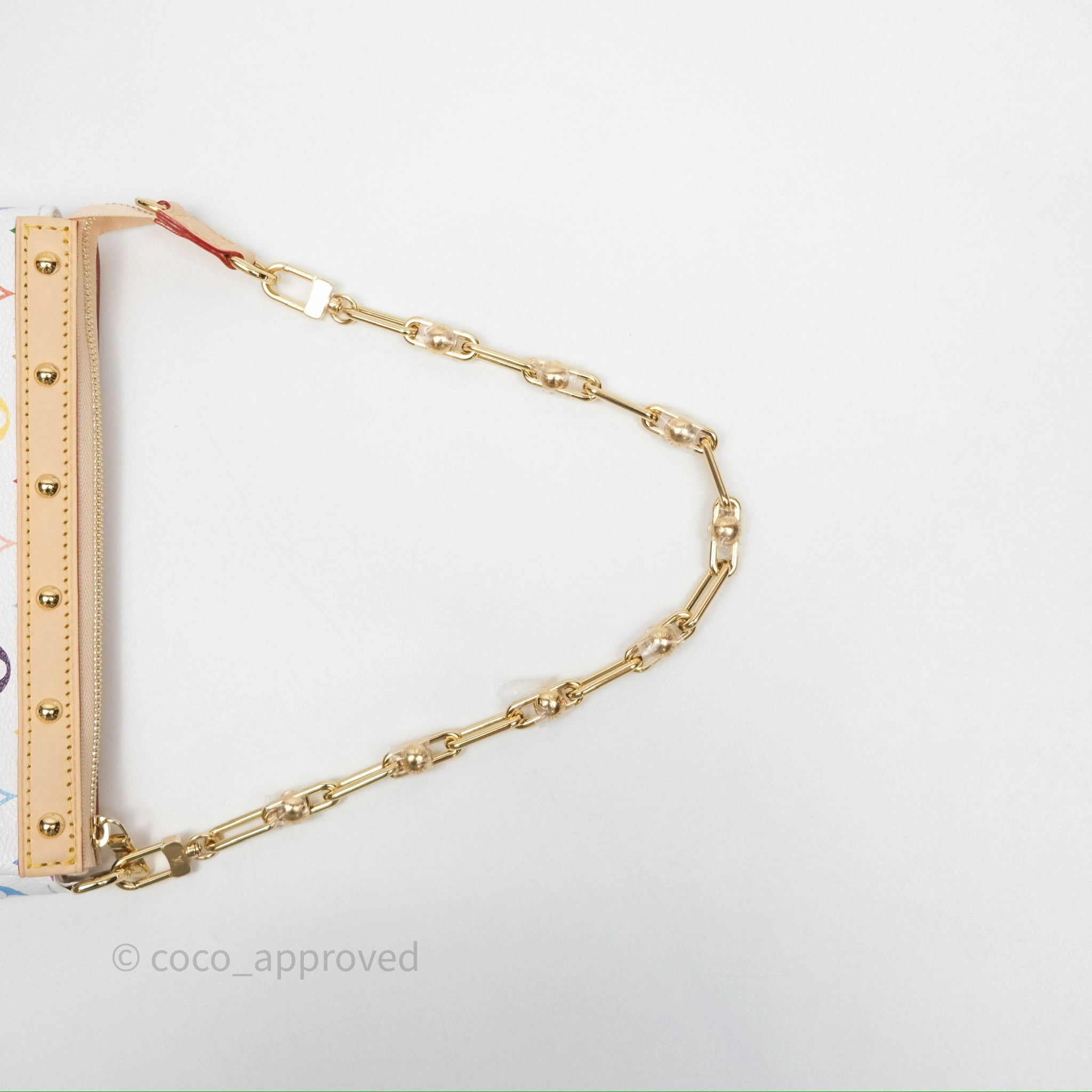 Louis Vuitton x Takashi Murakami Pochette Accessoires Multicolore Blanc Monogram Canvas