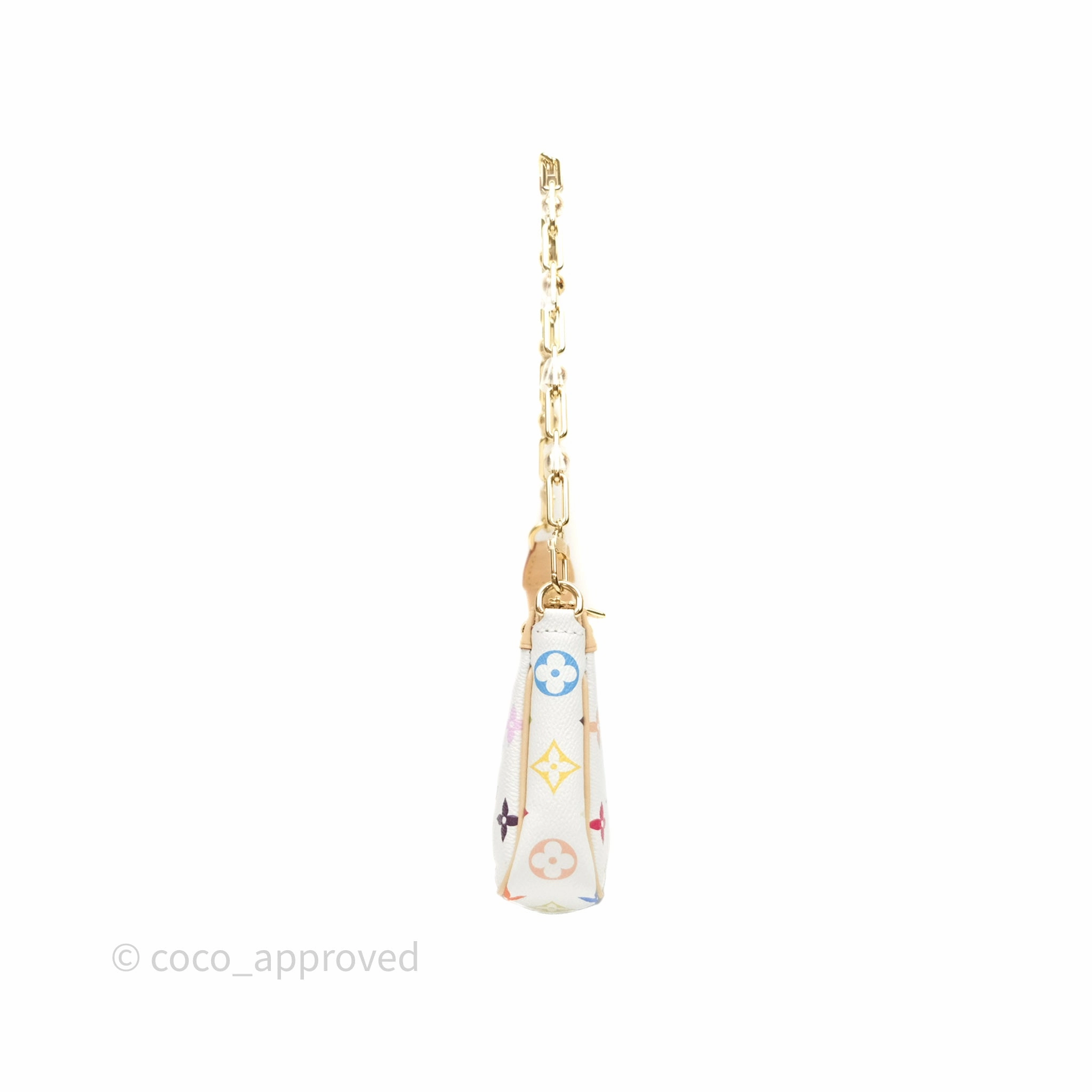 Louis Vuitton x Takashi Murakami Pochette Accessoires Multicolore Blanc Monogram Canvas