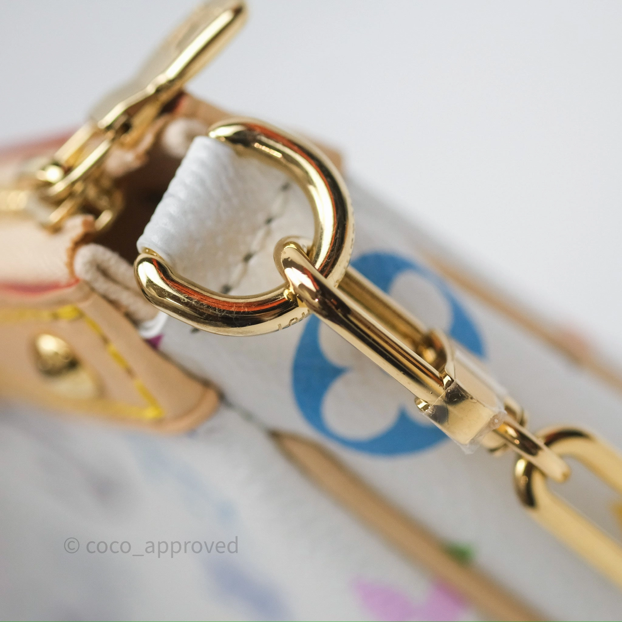 Louis Vuitton x Takashi Murakami Pochette Accessoires Multicolore Blanc Monogram Canvas