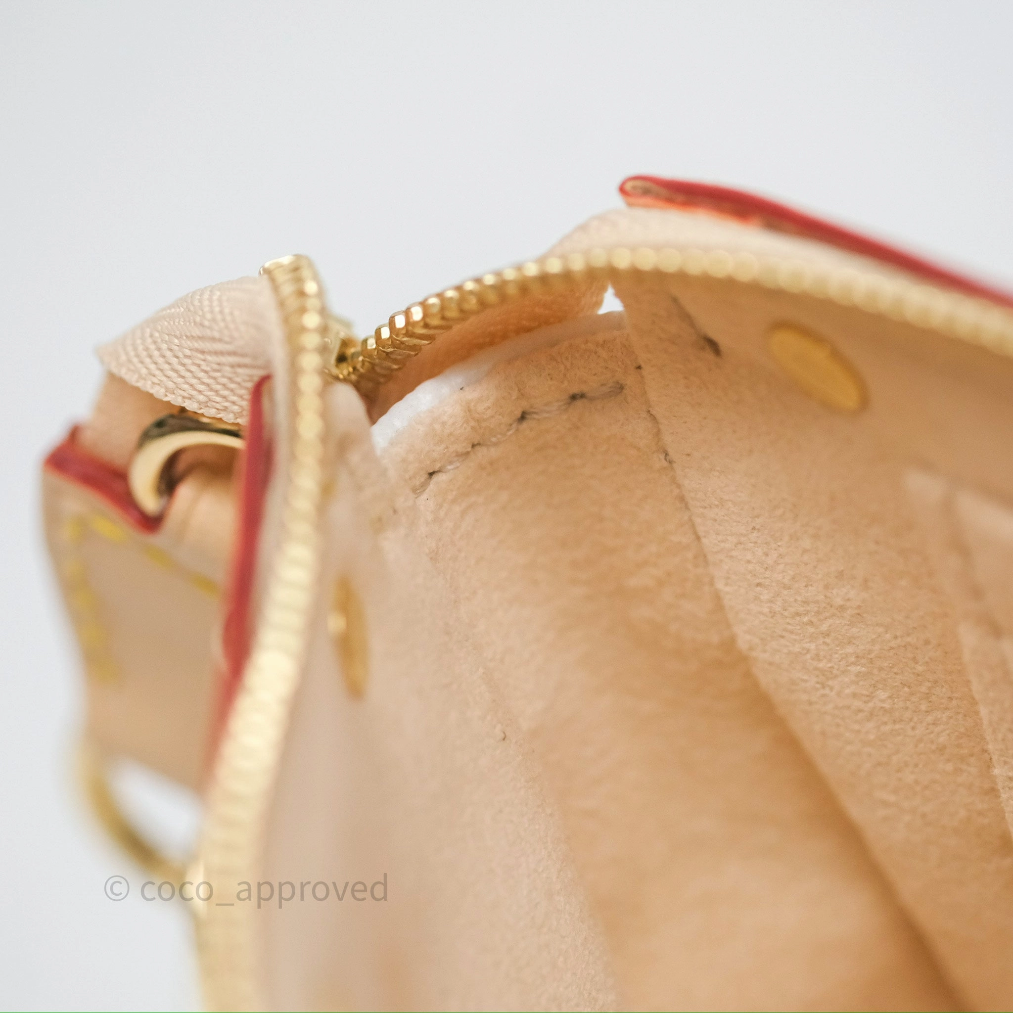 Louis Vuitton x Takashi Murakami Pochette Accessoires Multicolore Blanc Monogram Canvas